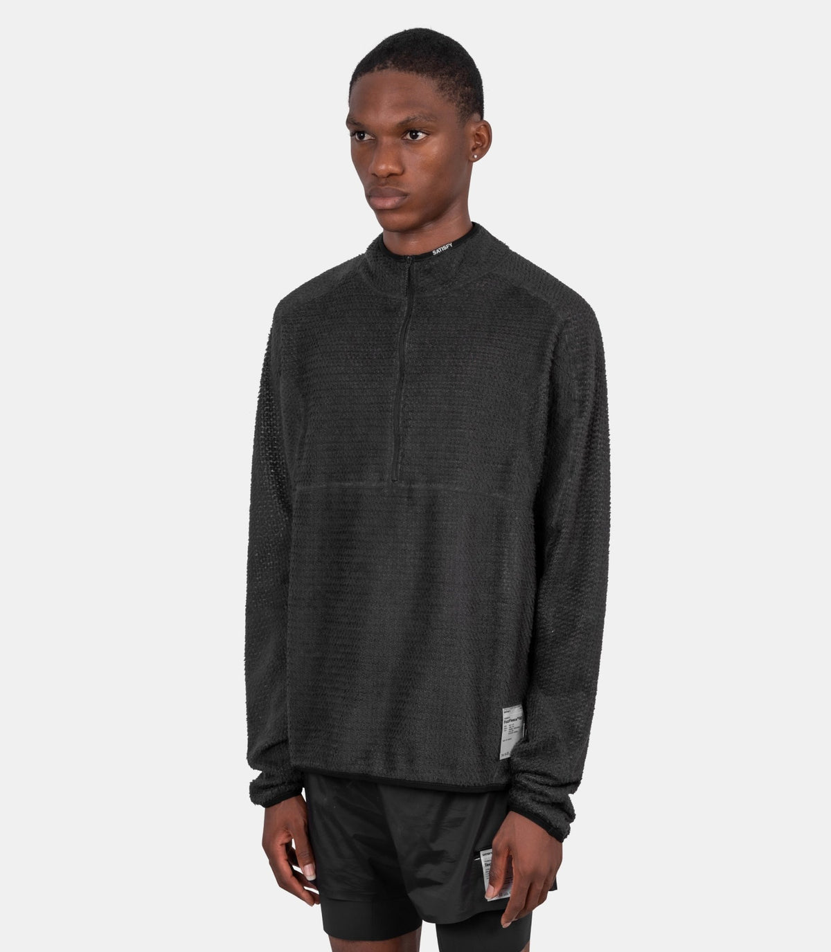 Sweatshirt half-zip fuzzfleece AD-11024-88000-S-Satisfy