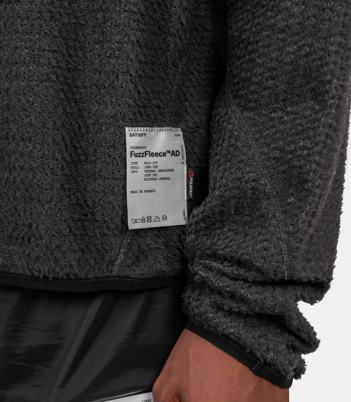 Sweatshirt half-zip fuzzfleece AD-11024-88000-S-Satisfy