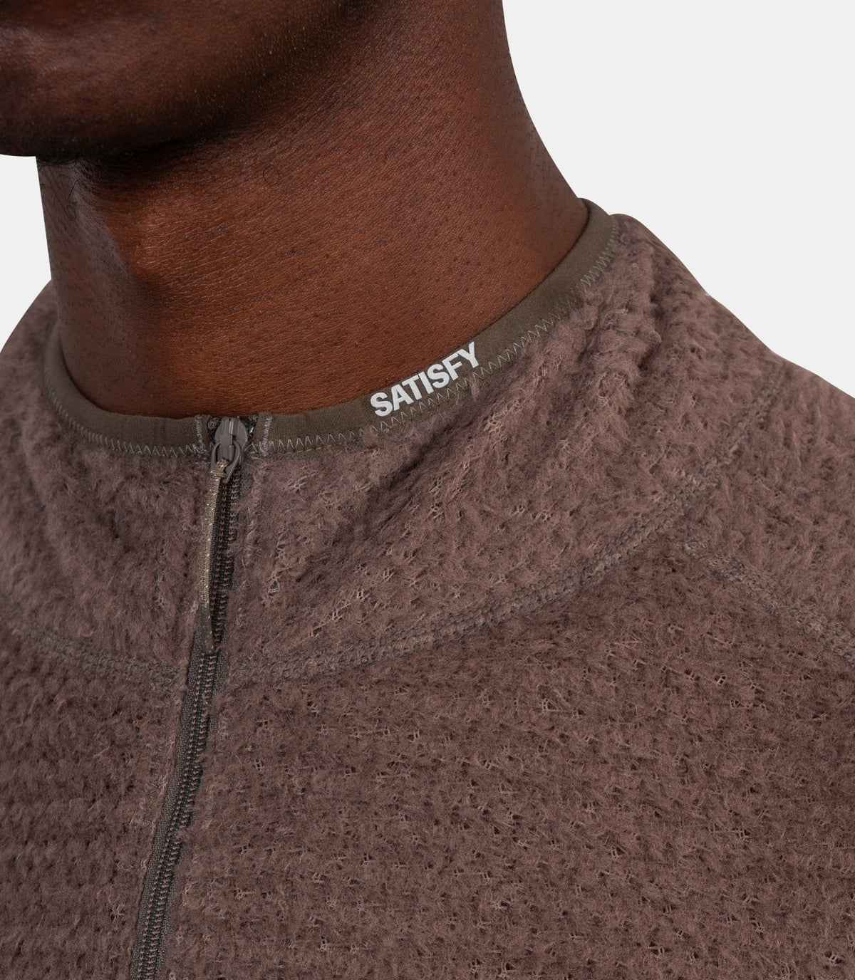 Sweatshirt half-zip fuzzfleece ad-11024-91000 -S-Satisfy