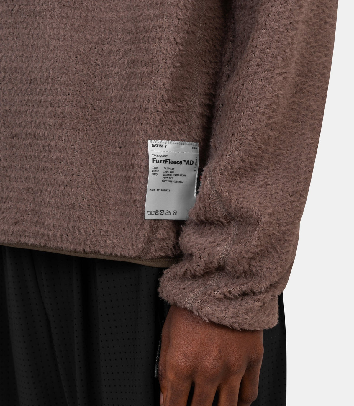 Sweatshirt half-zip fuzzfleece ad-11024-91000 -S-Satisfy