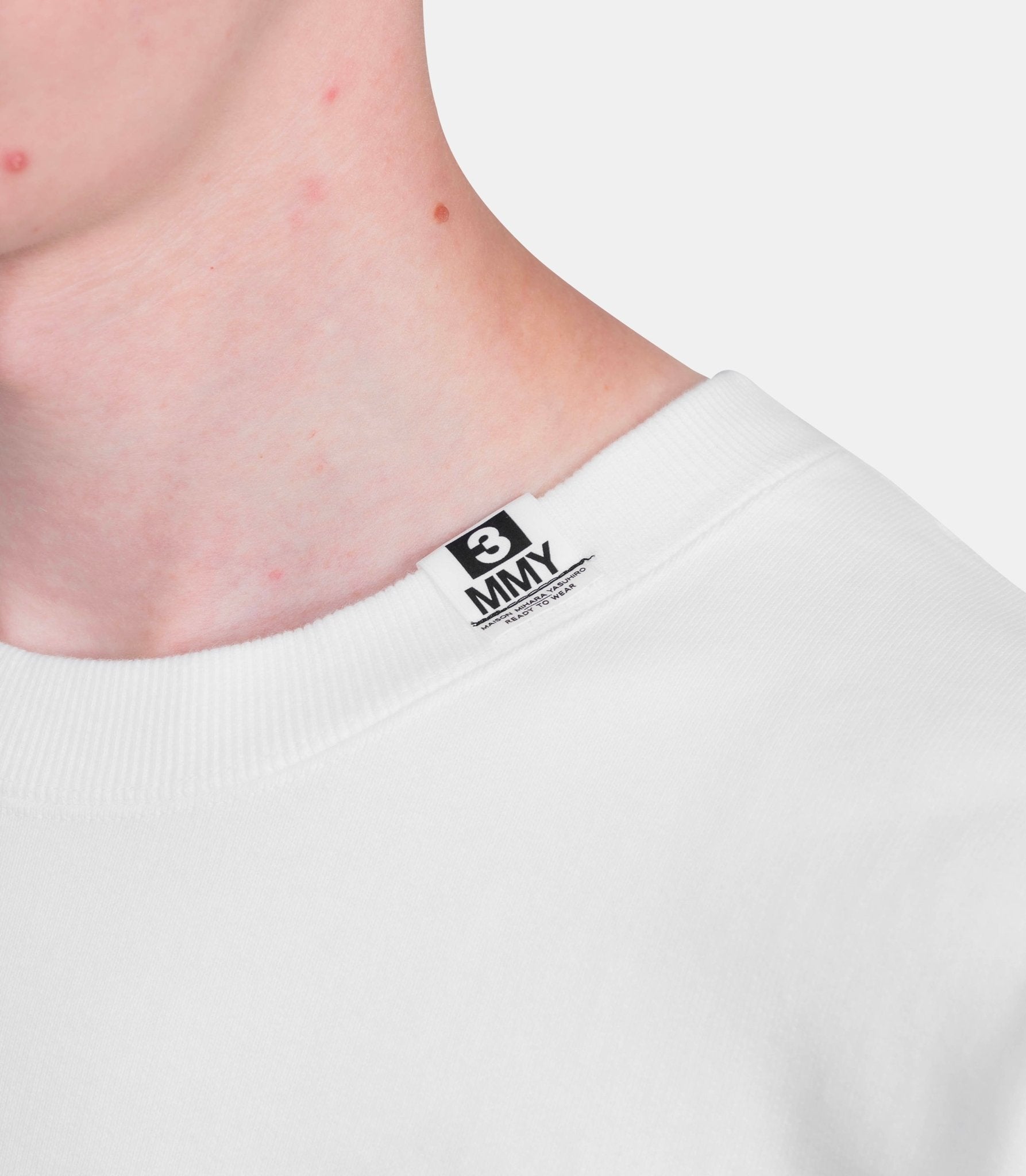 Sweatshirt imprimé chat - J15PO742-WHITE-44 - Mihara yasuhiro