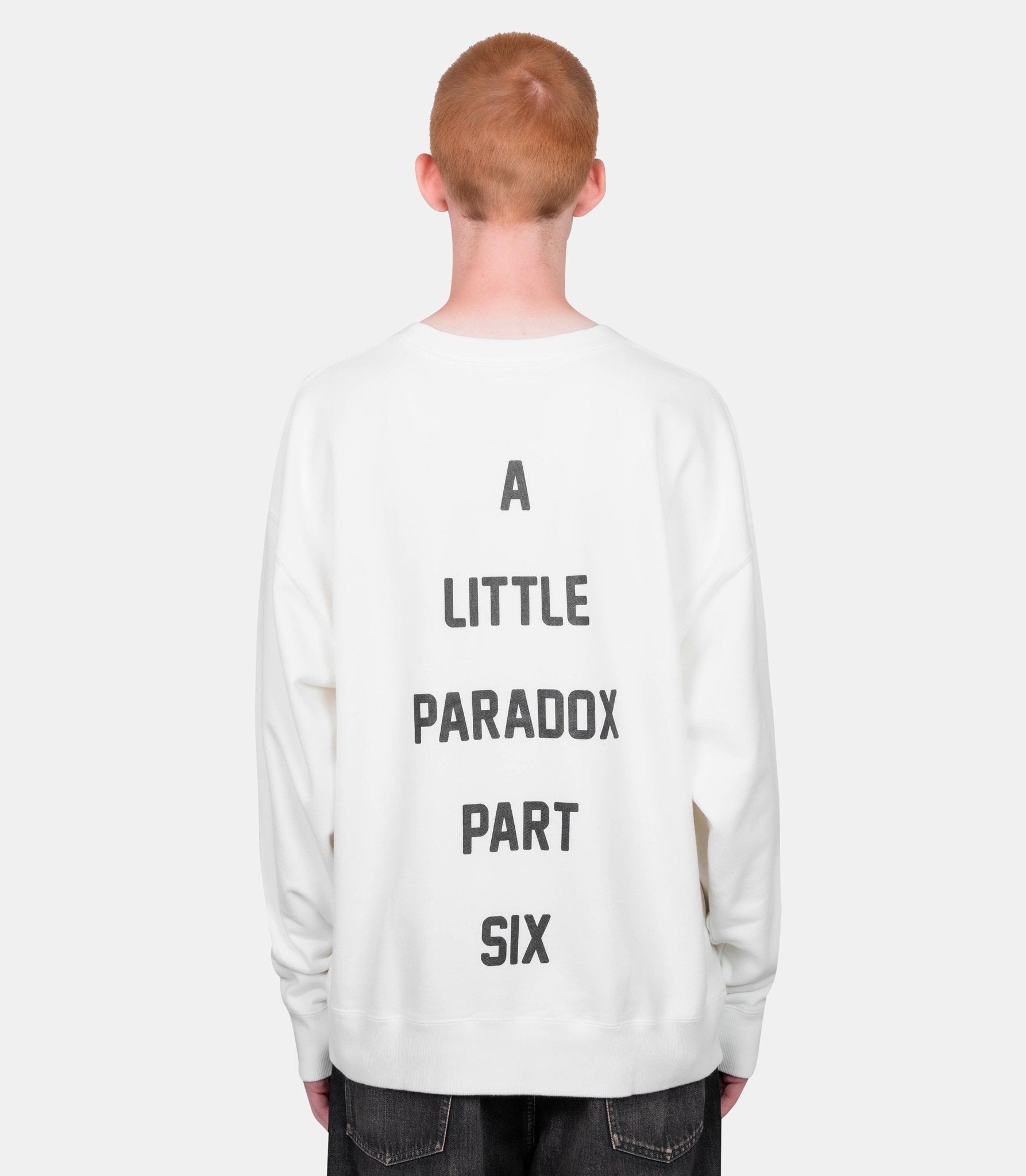 Sweatshirt imprimé chat - J15PO742-WHITE-44 - Mihara yasuhiro