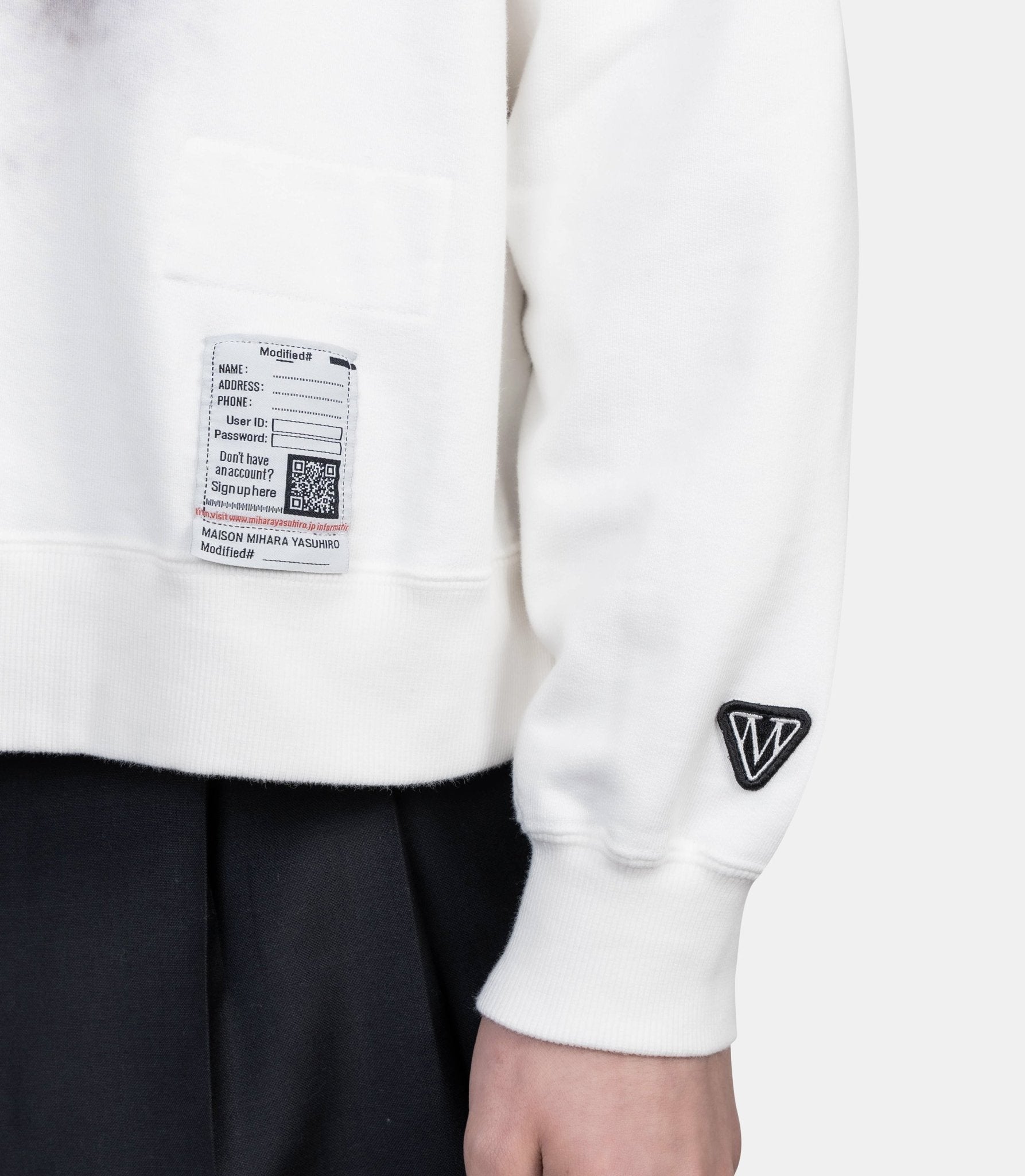 Sweatshirt imprimé chat - K16PO752-W-38 - Mihara yasuhiro