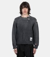 Sweatshirt like knit faded - J16SW702-46 - Mihara yasuhiro