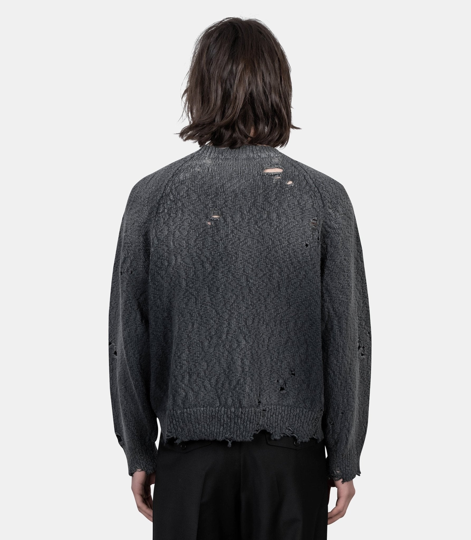 Sweatshirt like knit faded - J16SW702-46 - Mihara yasuhiro