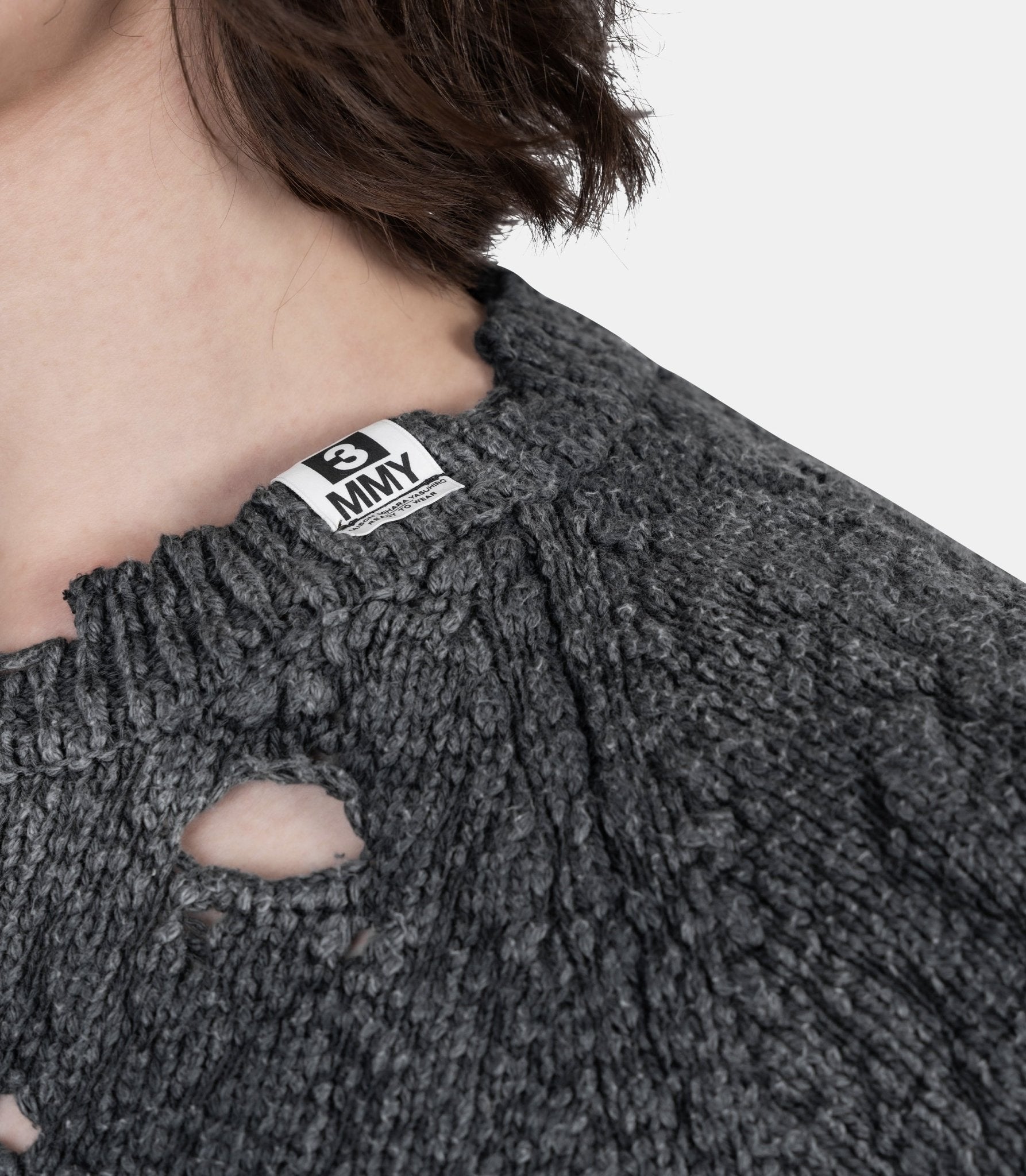 Sweatshirt like knit faded - J16SW702-46 - Mihara yasuhiro
