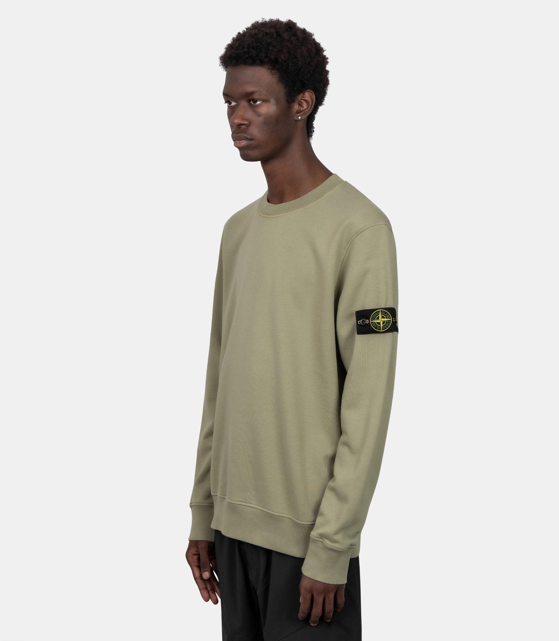 Sweatshirt organic cotton fleece-L2S156100060S0051-V005N-S-Stone island