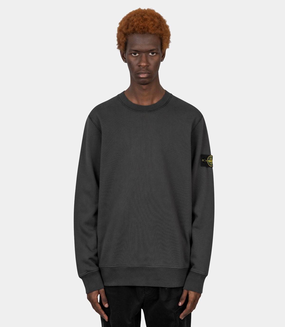 Sweatshirt organic cotton fleece-L2S156100060S0051-V0062-S-Stone island