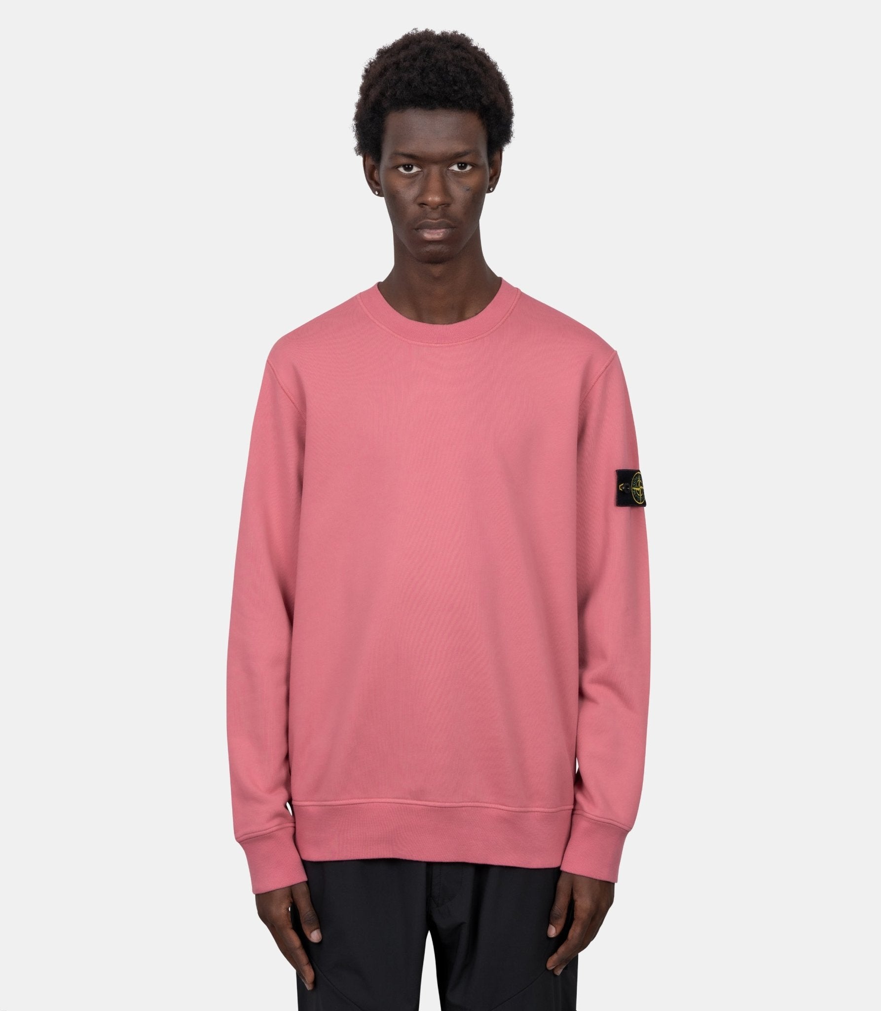 Sweatshirt organic cotton fleece-L2S156100060S0051-V0089-S-Stone island