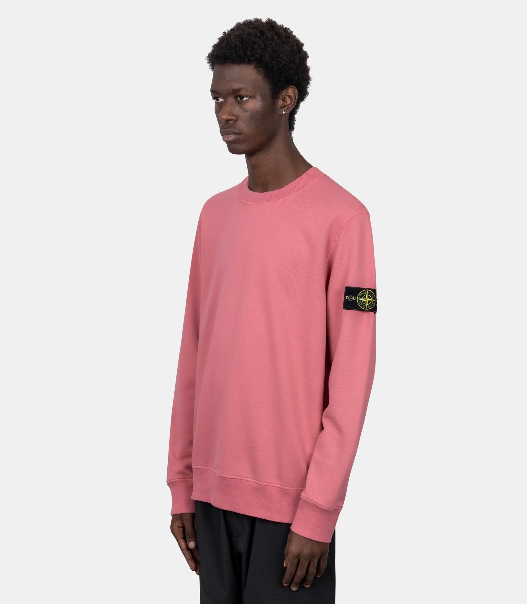Sweatshirt organic cotton fleece-L2S156100060S0051-V0089-S-Stone island