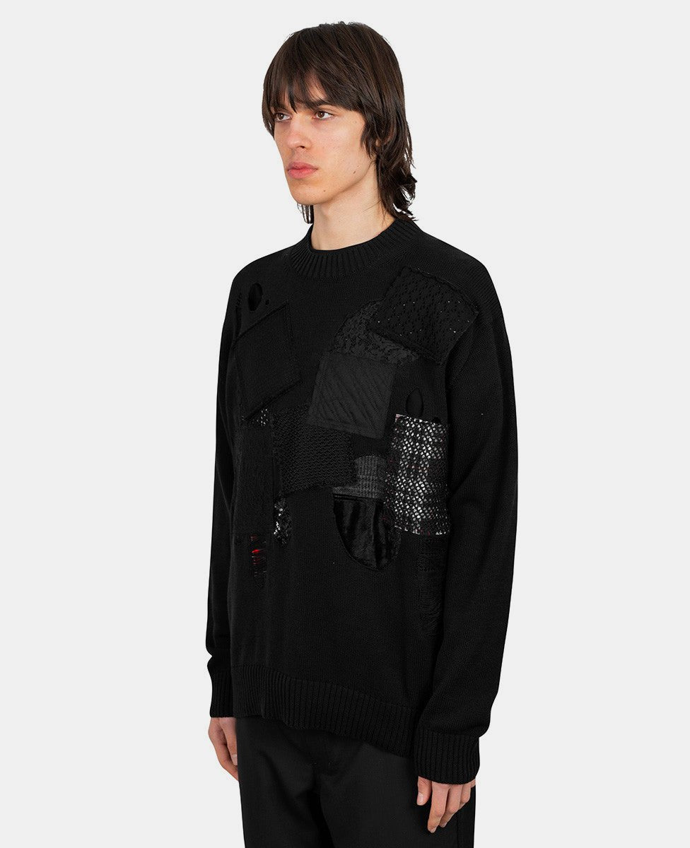 Sweatshirt patchwork - WO - N006 - 051 - S - Junya watanabe