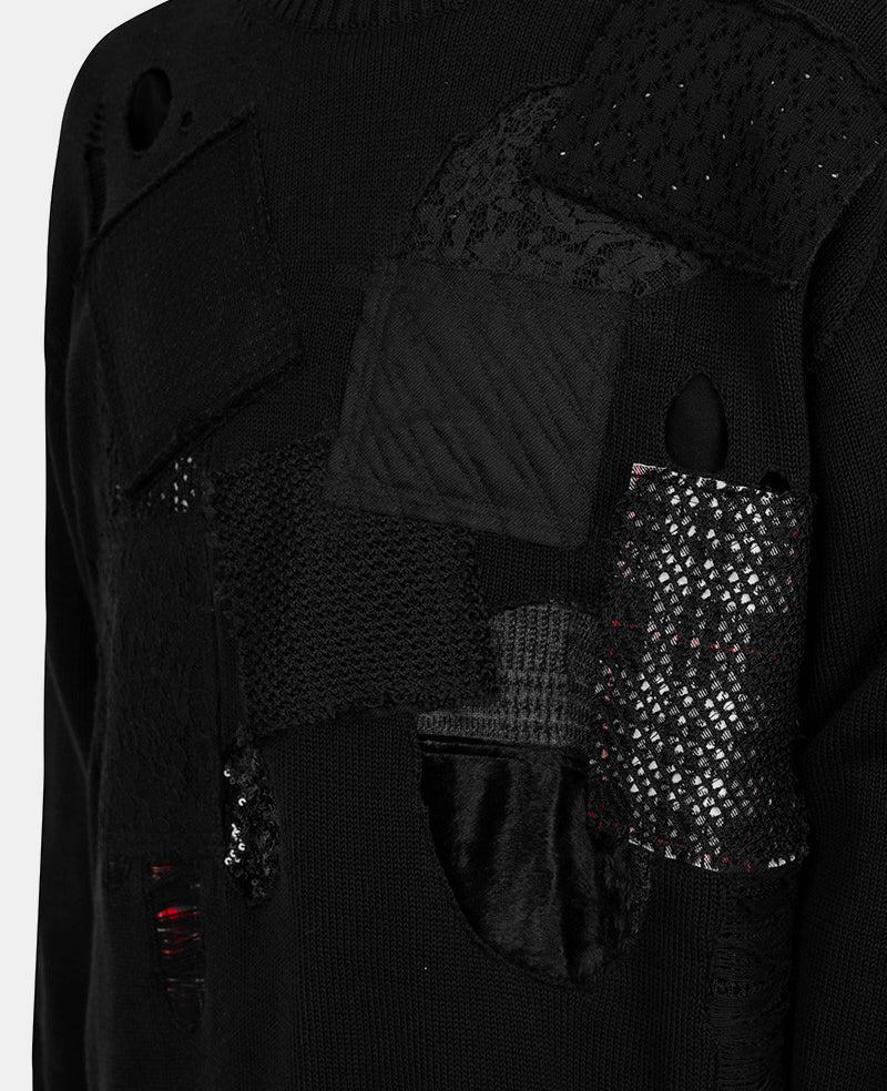 Sweatshirt patchwork - WO - N006 - 051 - S - Junya watanabe