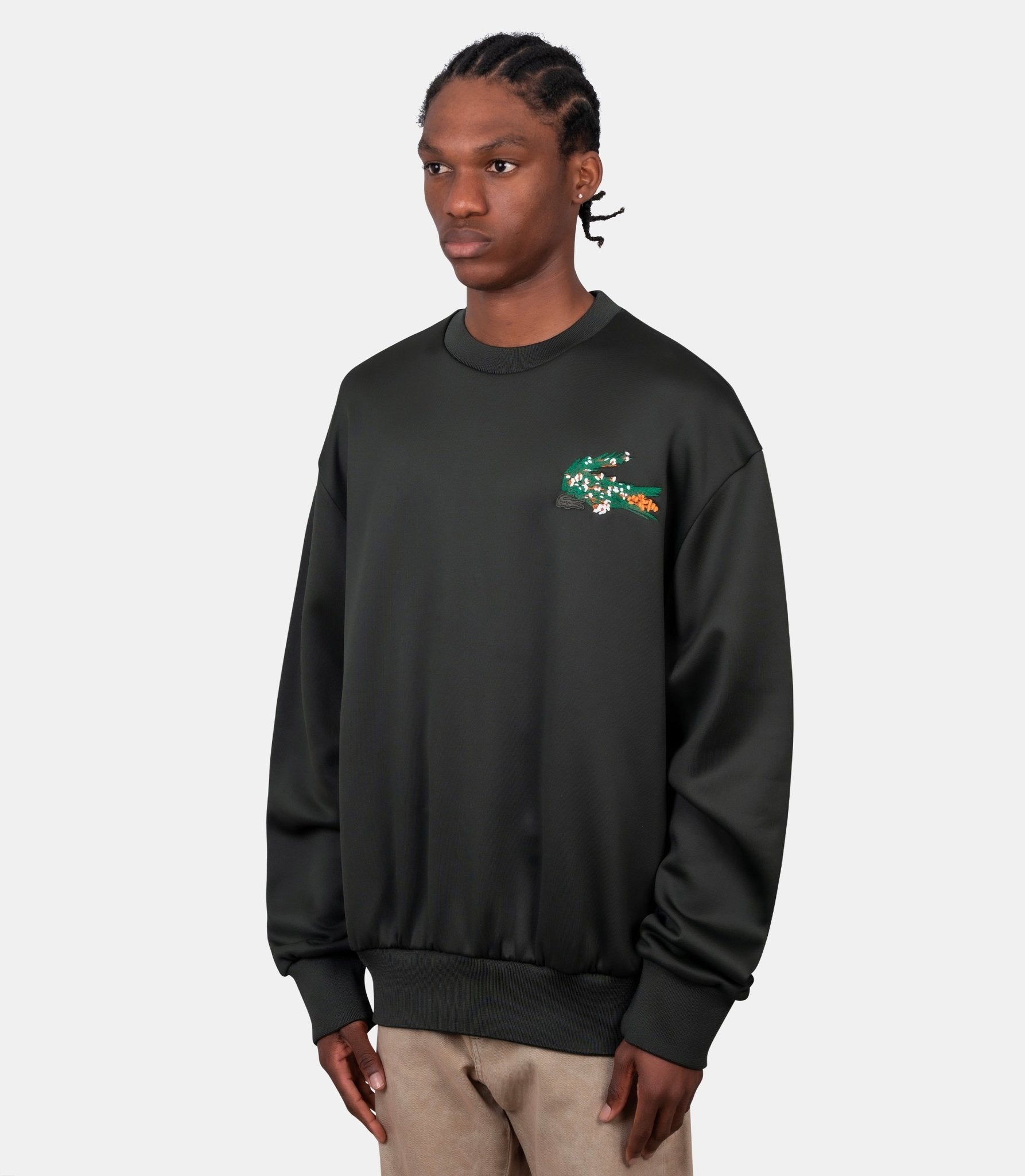 Sweatshirt satiné crocodile floral - SH2514-OP-S23-S - Lacoste