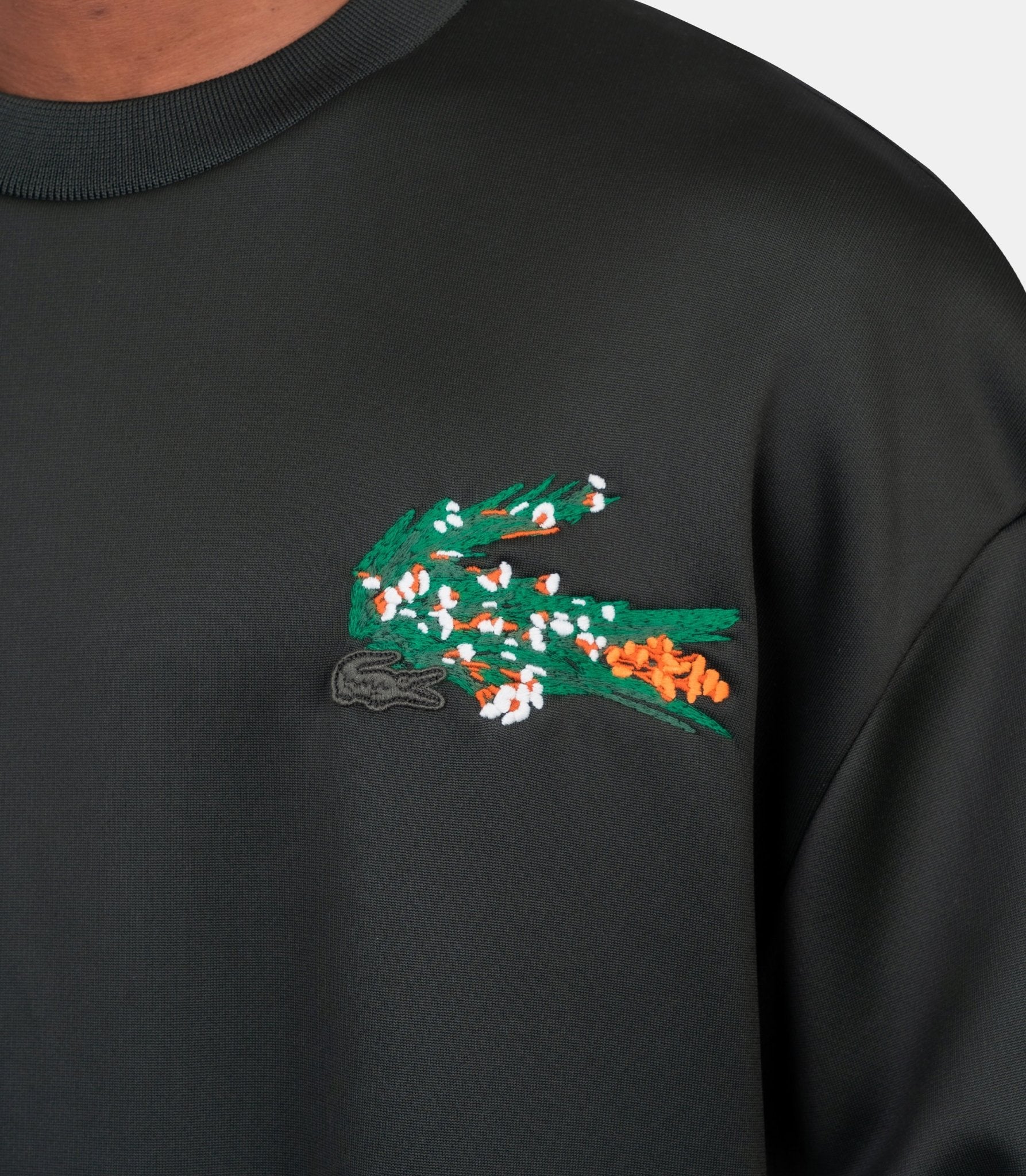 Sweatshirt satiné crocodile floral - SH2514-OP-S23-S - Lacoste
