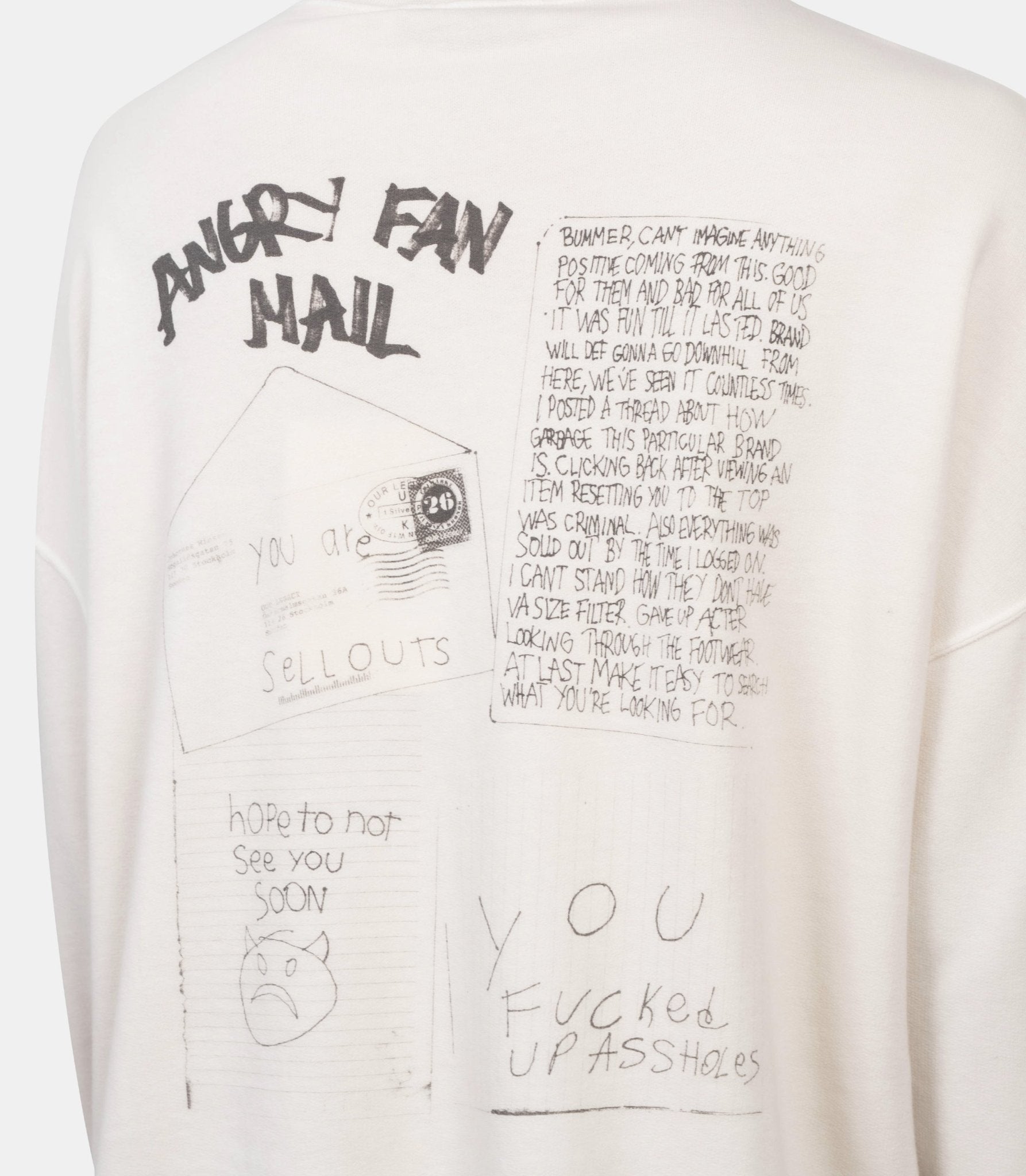 Sweatshirt slack angry fan mail - M2266SA-46 - Our legacy