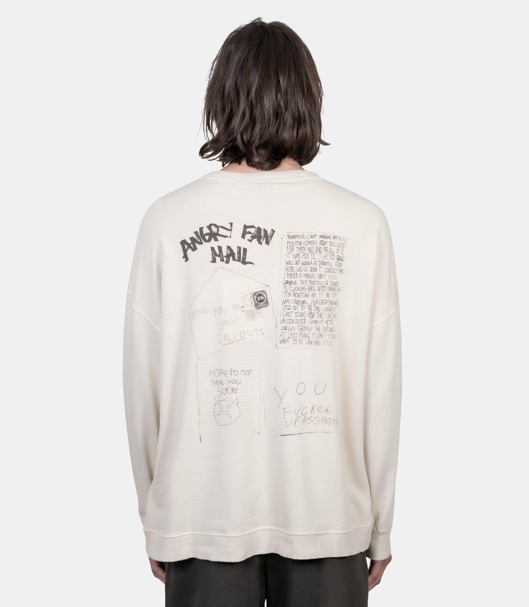 Sweatshirt slack angry fan mail - M2266SA-46 - Our legacy