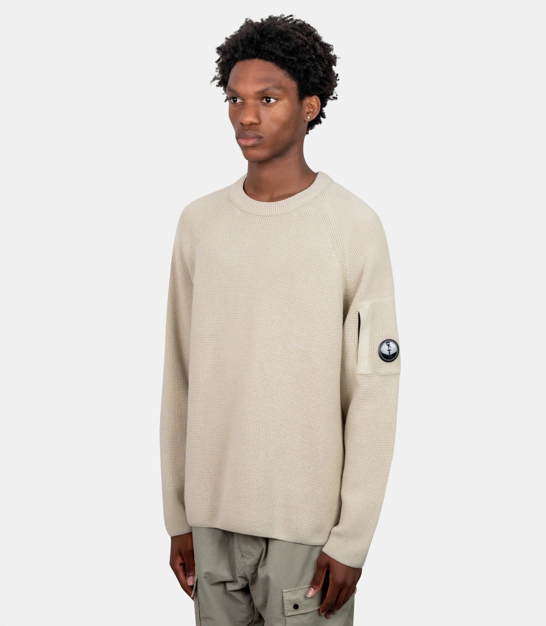 Sweatshirt waffle knit lens-21CMKN057A-110754A-120-S-C.p. company