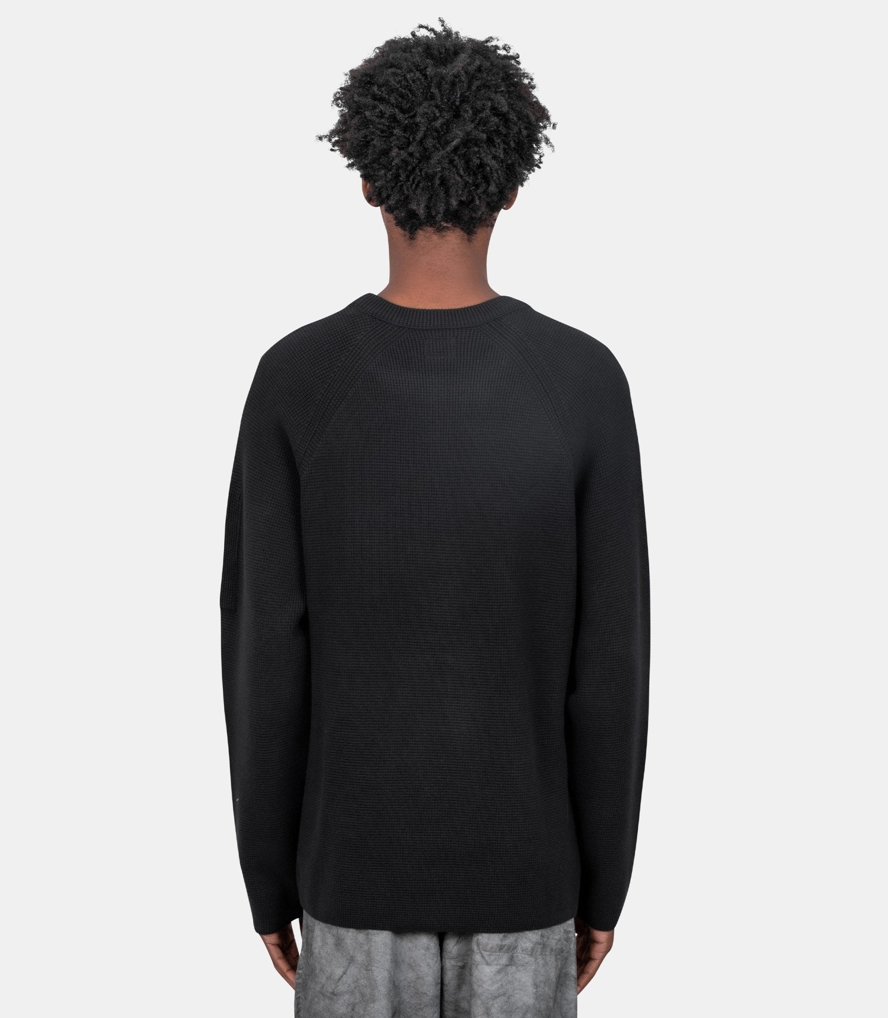 Sweatshirt waffle knit lens-21CMKN057A-110754A-999-S-C.p. company