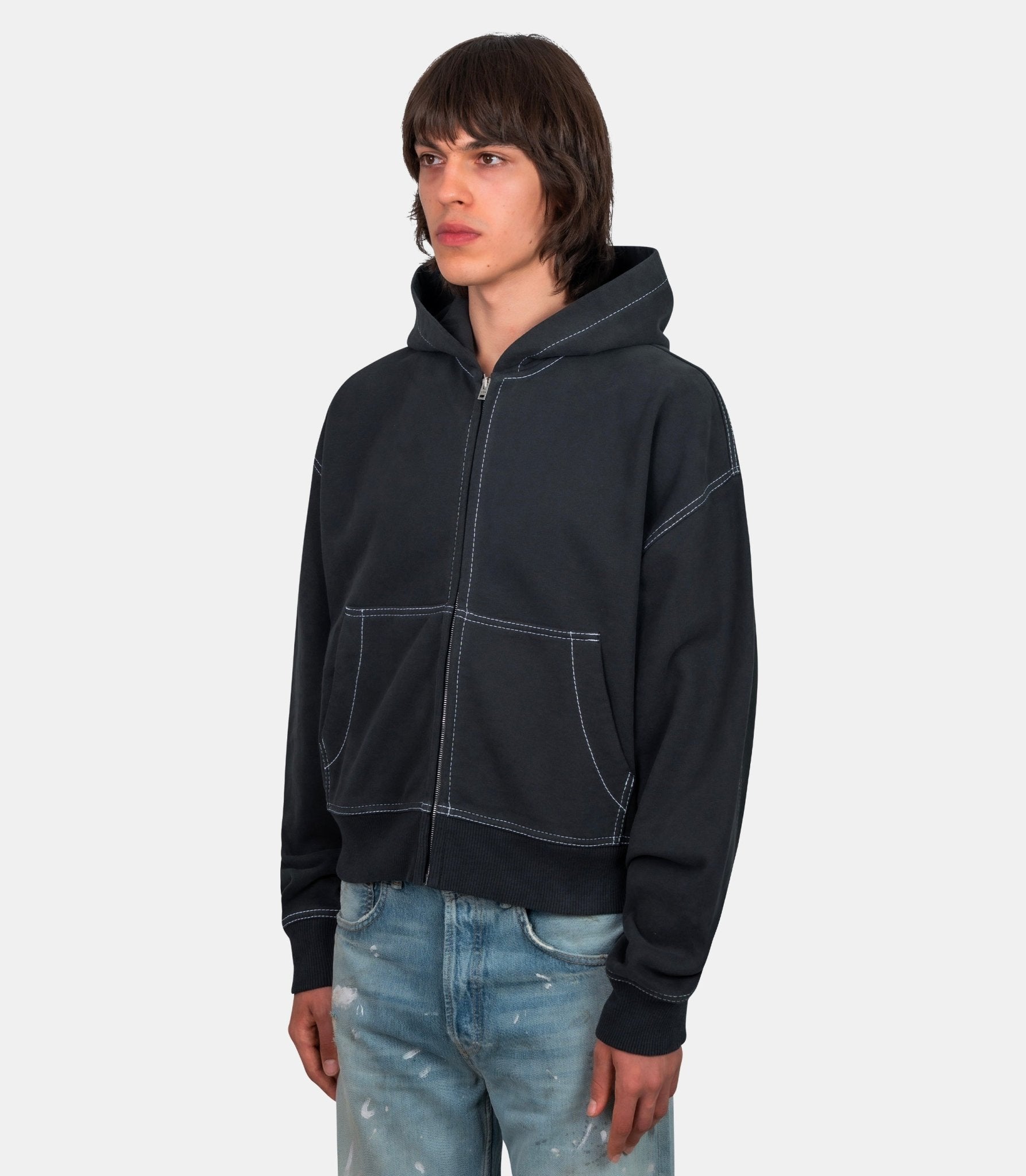 Sweatshirt zippé - CI0208 - BM0 - XS - Acne studios