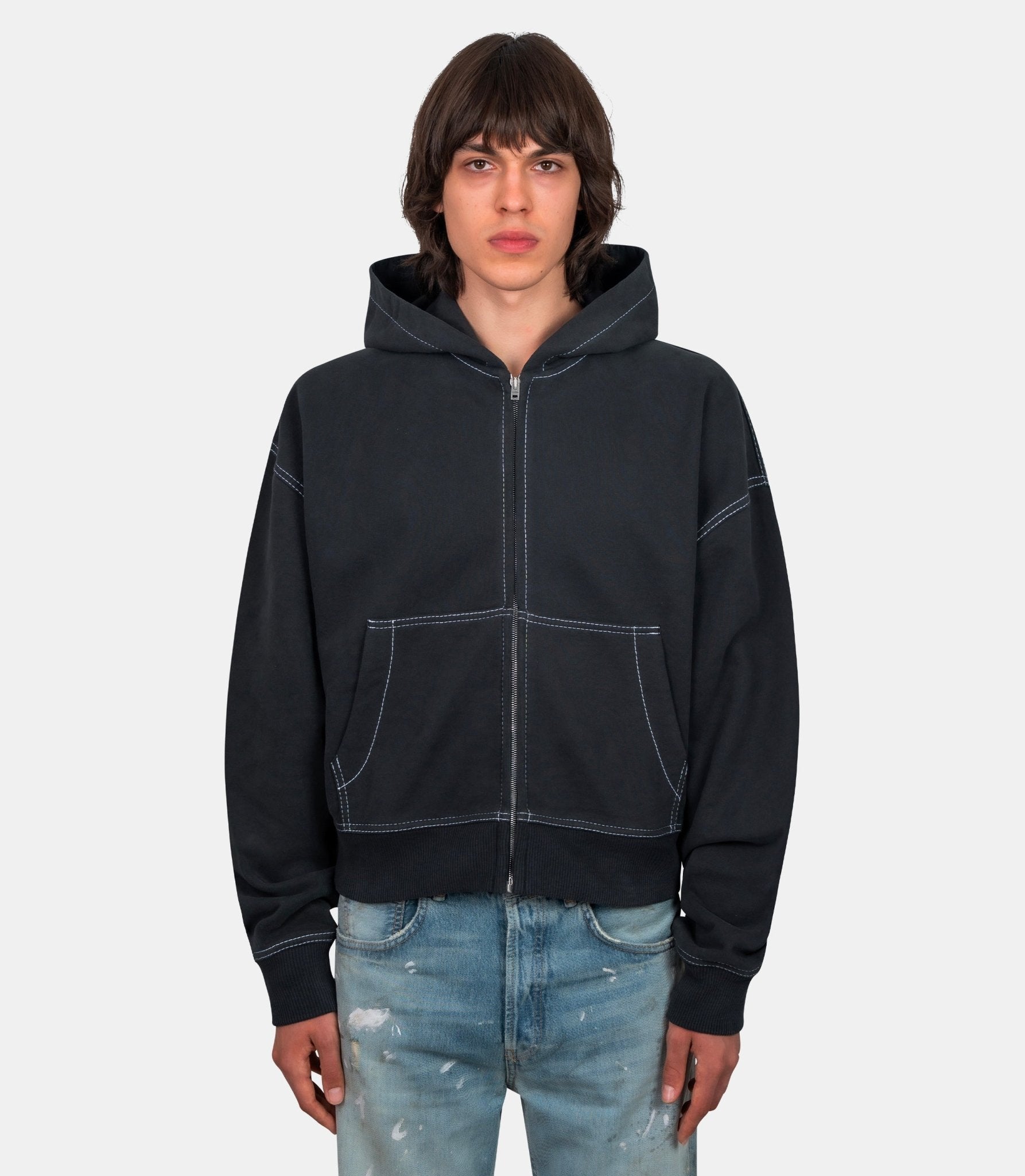 Sweatshirt zippé - CI0208 - BM0 - XS - Acne studios