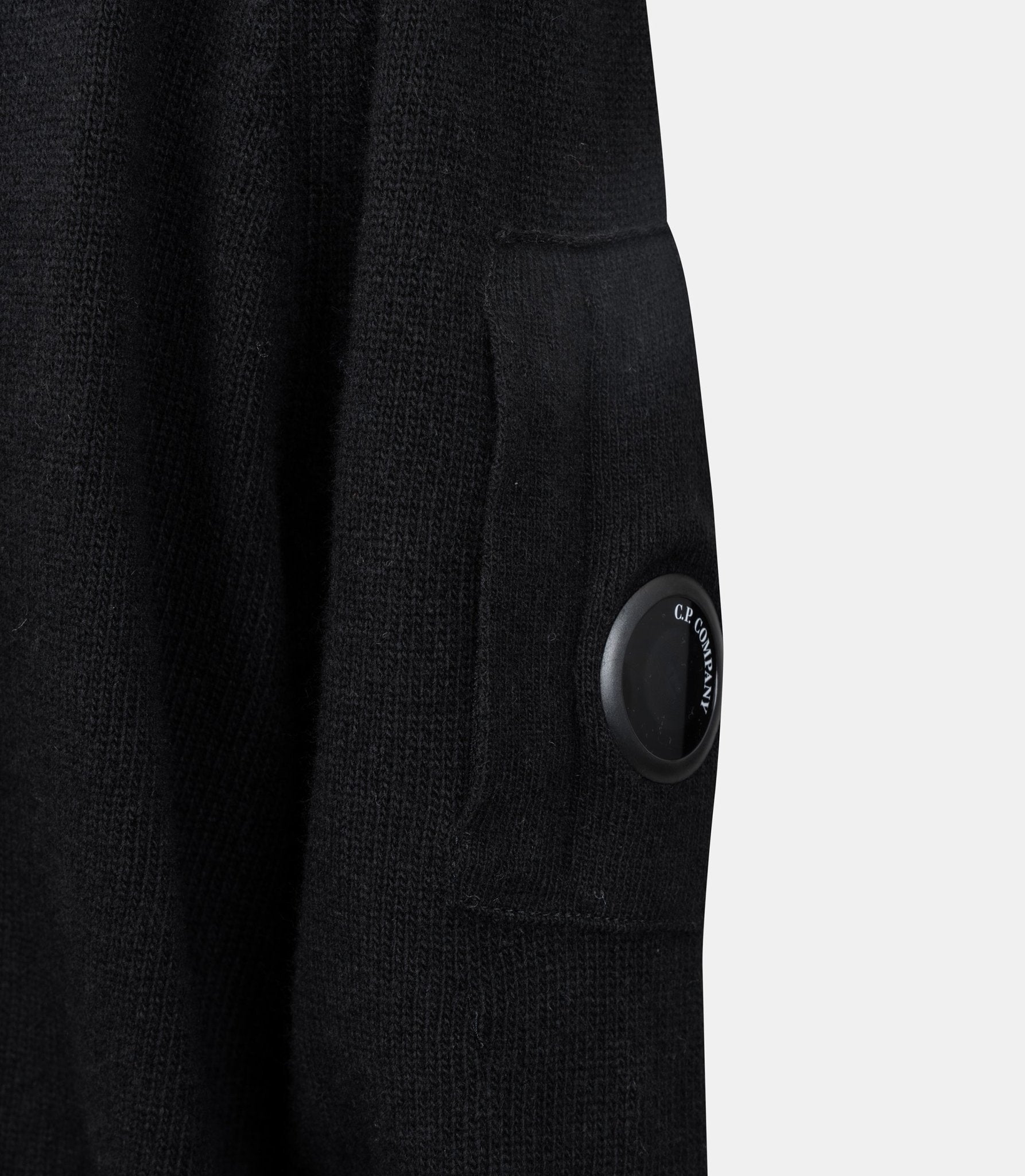 Sweatshirt zippé grs lens-21CMKN088A-110149A-999-S-C.p. company