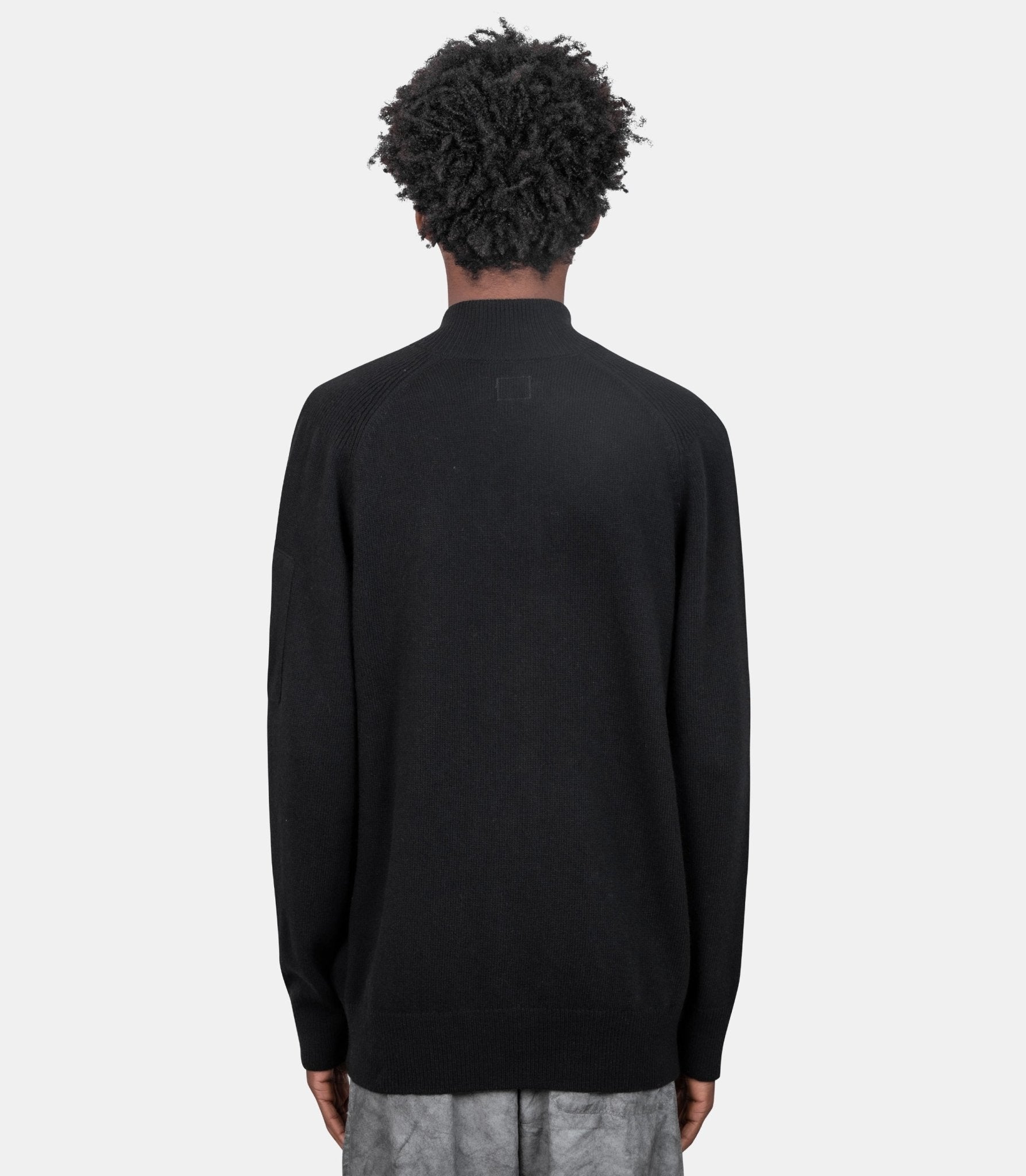 Sweatshirt zippé grs lens-21CMKN088A-110149A-999-S-C.p. company