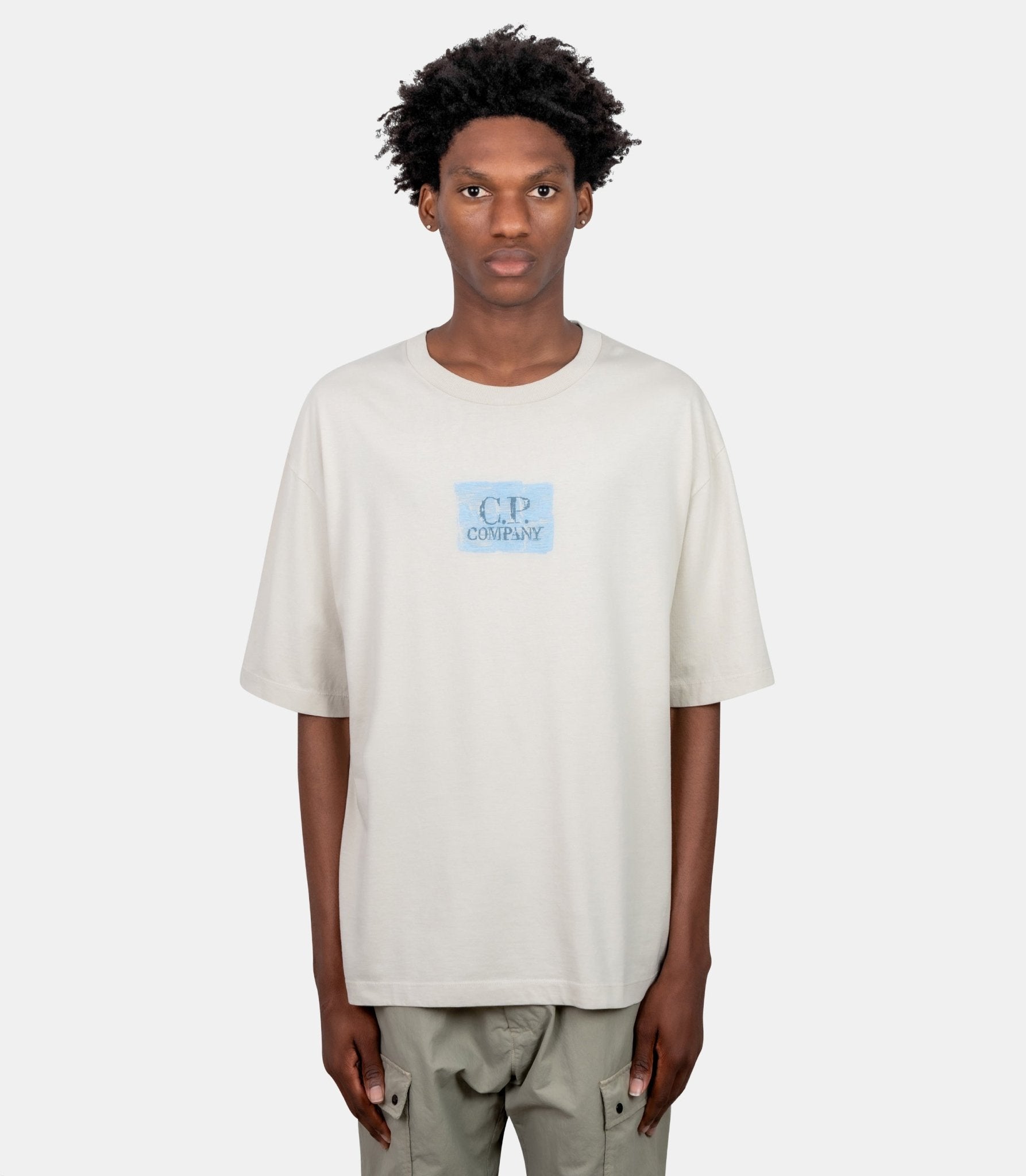 T-shirt 30/1 chest-back logo-21CMTS180A-110579W-120-S-C.p. company