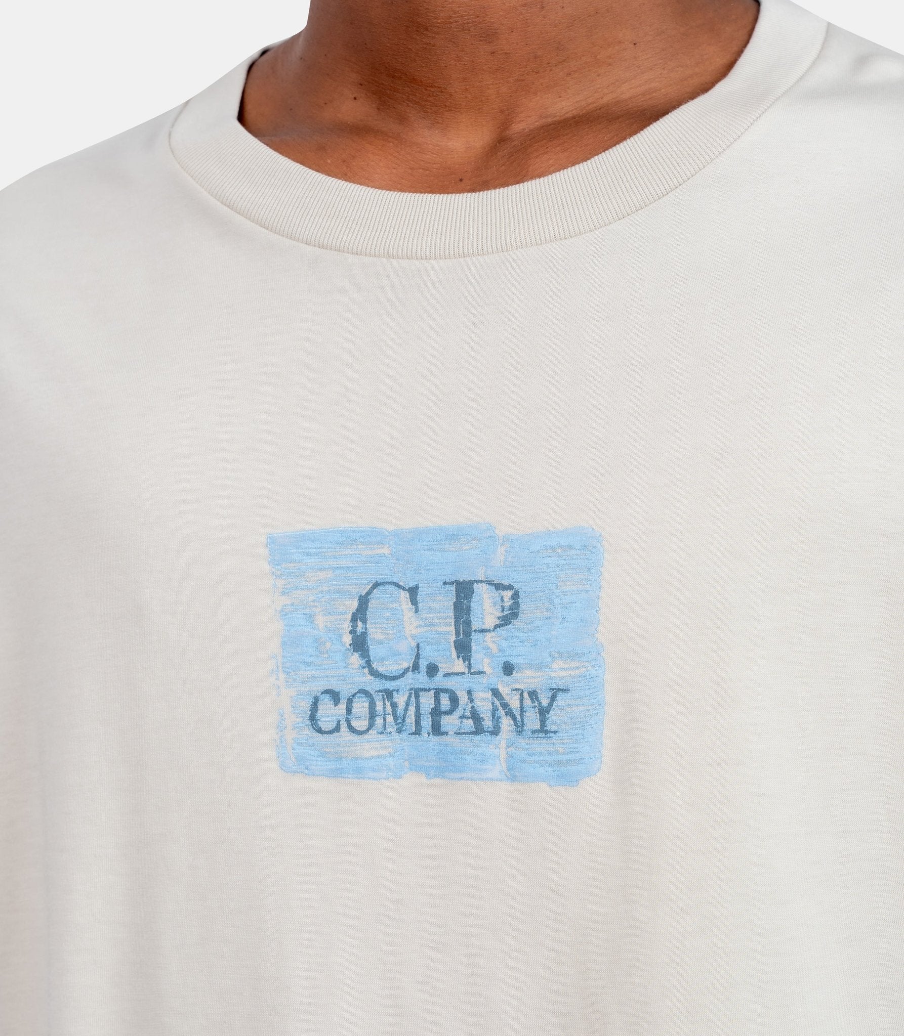 T-shirt 30/1 chest-back logo-21CMTS180A-110579W-120-S-C.p. company