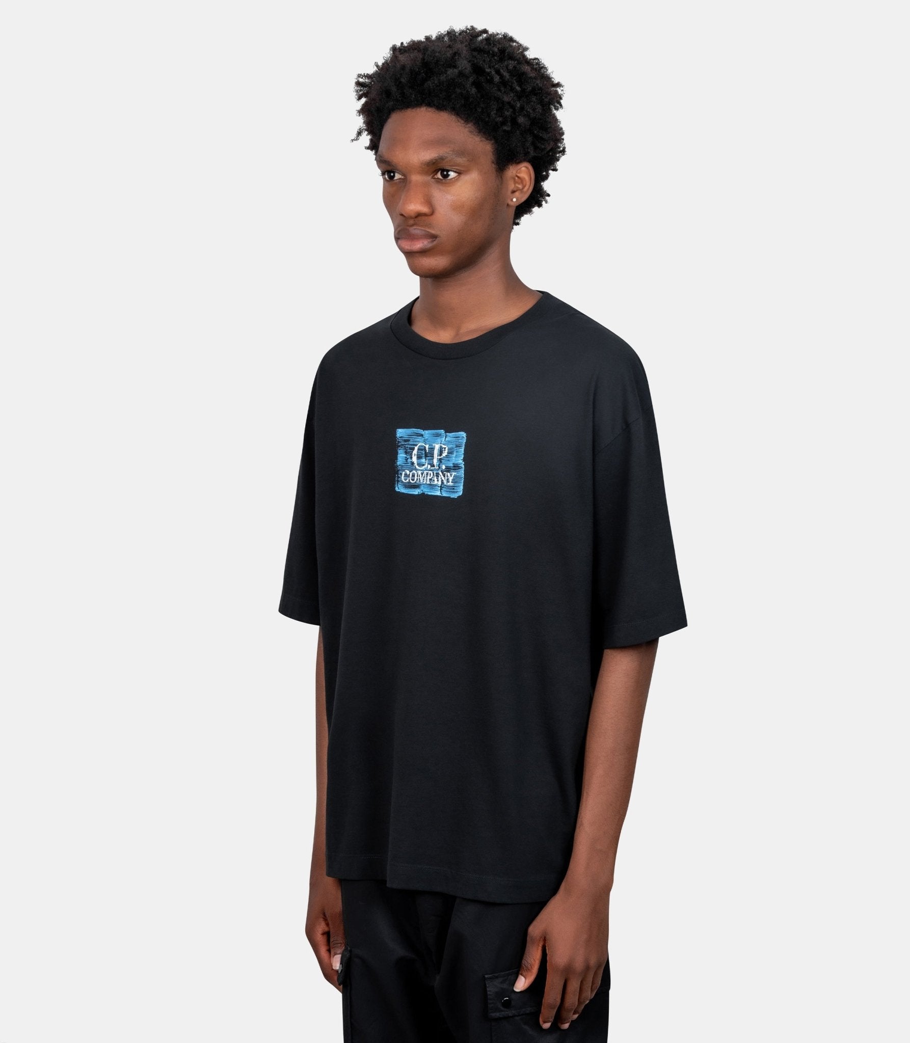 T-shirt 30/1 chest-back logo-21CMTS180A-110579W-999-S-C.p. company