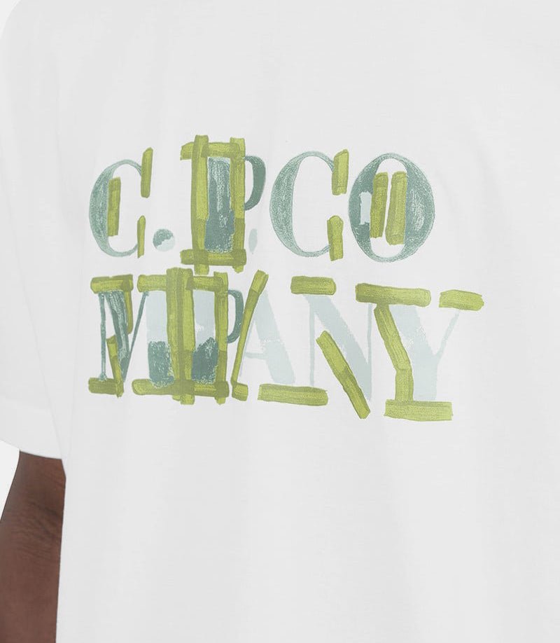 T-shirt 30/1 en jersey à logo flou18CMTS145A - 006586W - 103 - SC.p. company