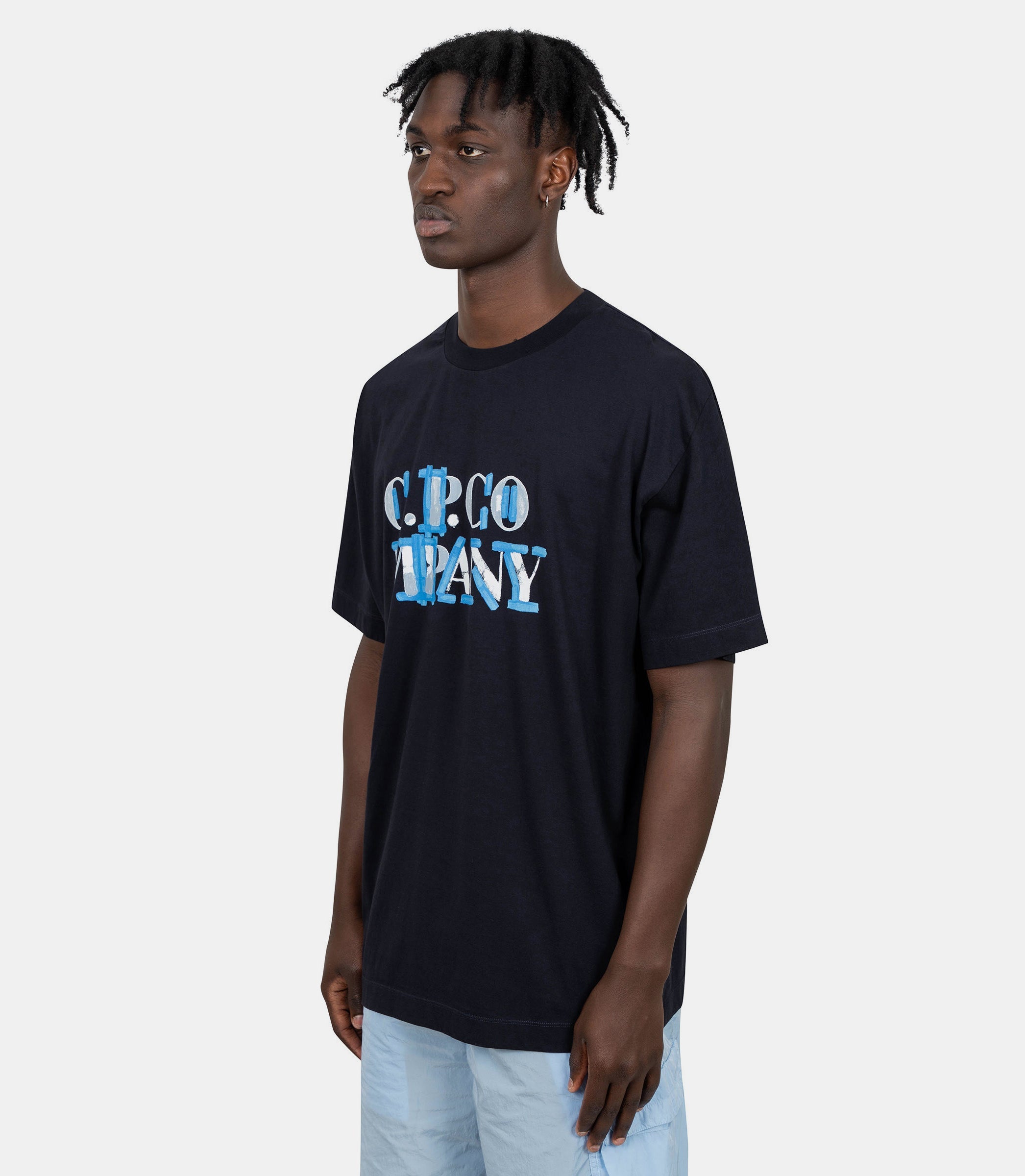 T-shirt 30/1 en jersey à logo flou18CMTS145A - 006586W - 888 - LC.p. company