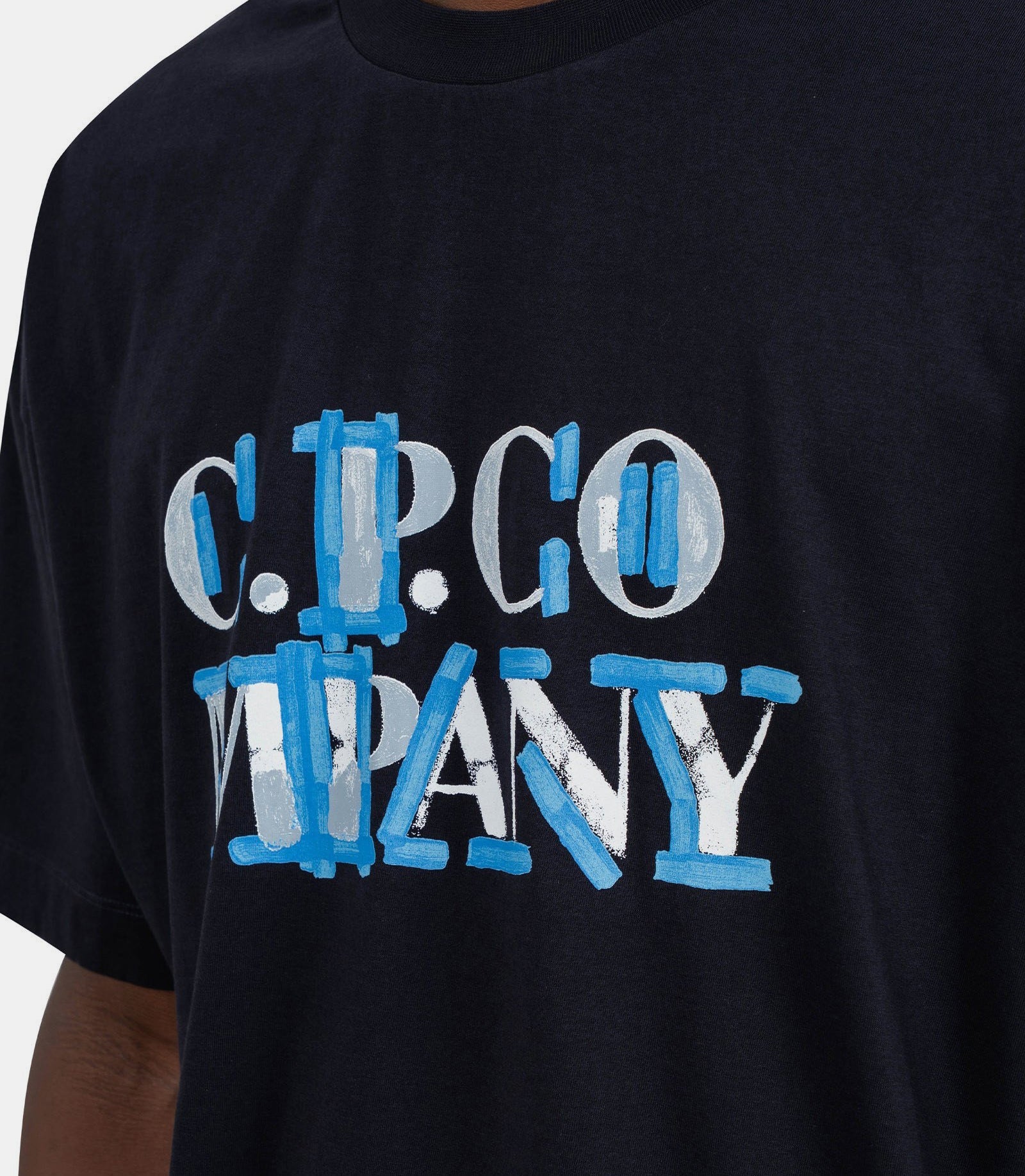 T-shirt 30/1 en jersey à logo flou18CMTS145A - 006586W - 888 - LC.p. company