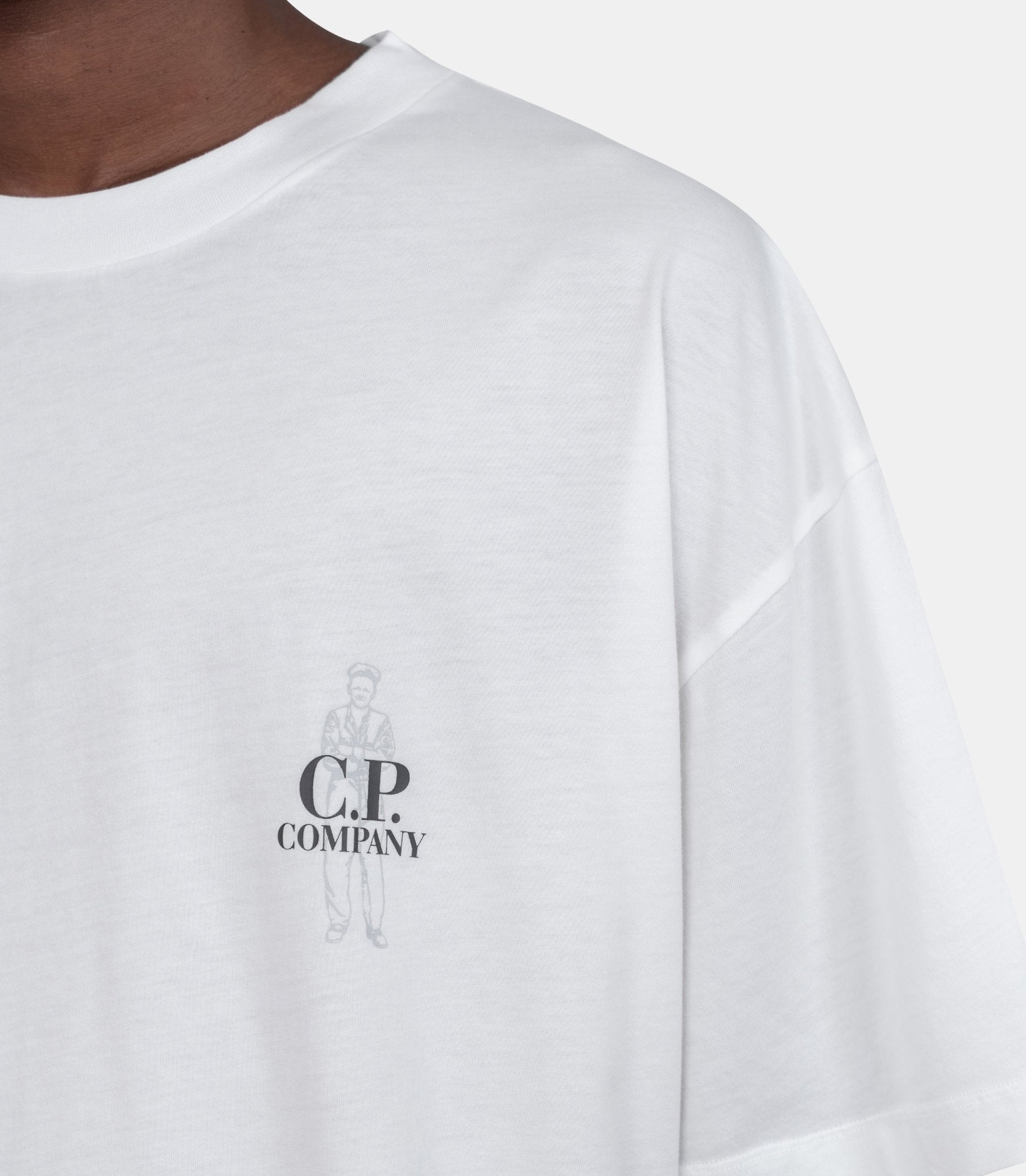 T-shirt 30/1 logo-21CMTS166A-005100W-103-S-C.p. company