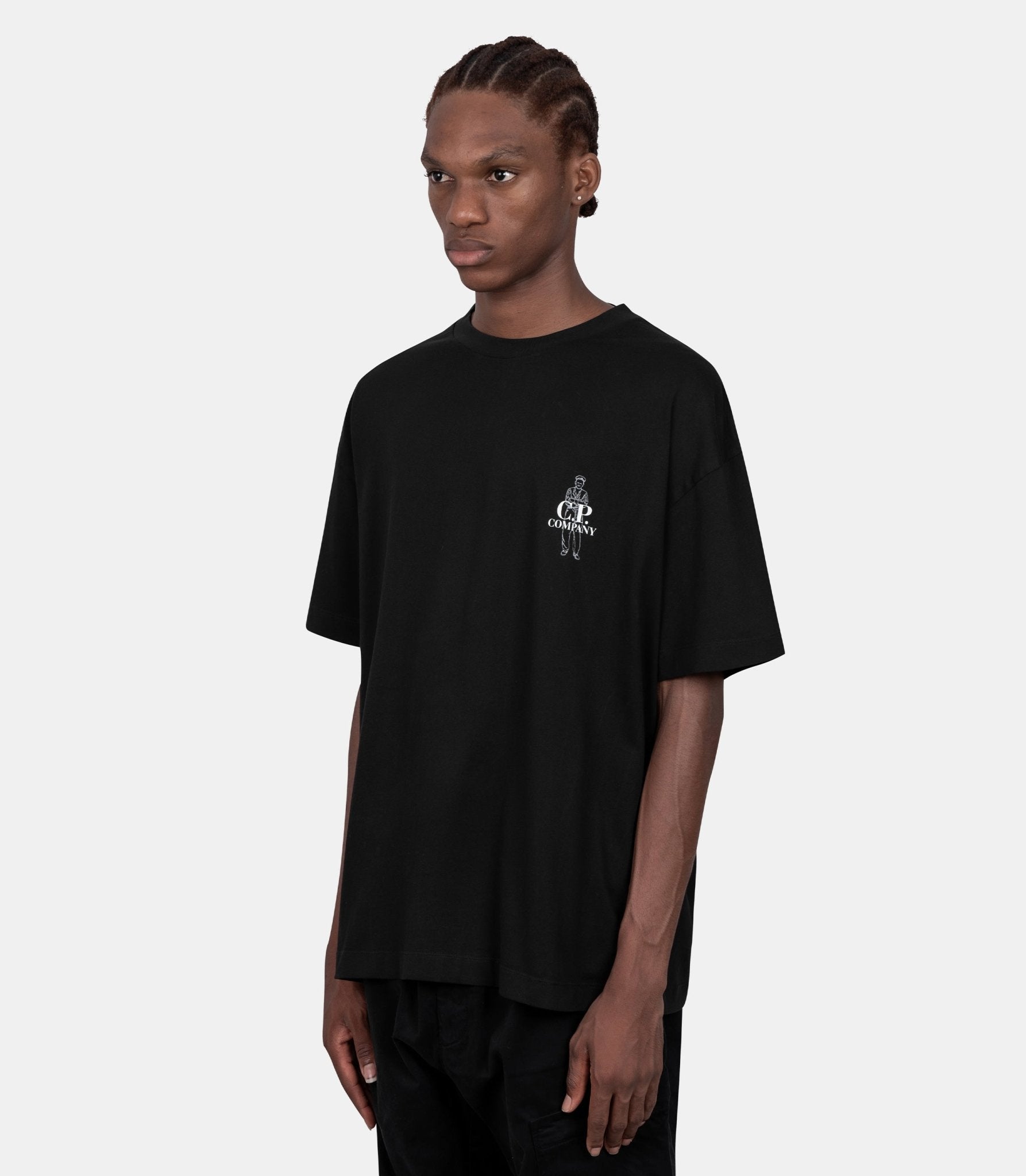 T-shirt 30/1 logo-21CMTS166A-005100W-999-S-C.p. company