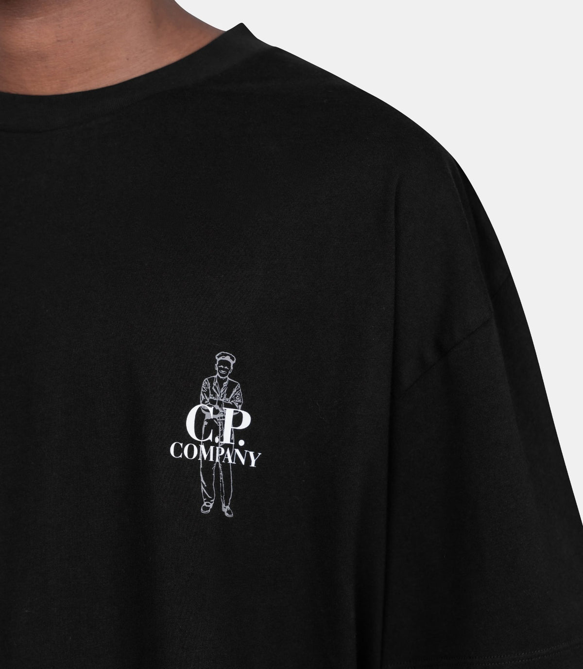 T-shirt 30/1 logo-21CMTS166A-005100W-999-S-C.p. company