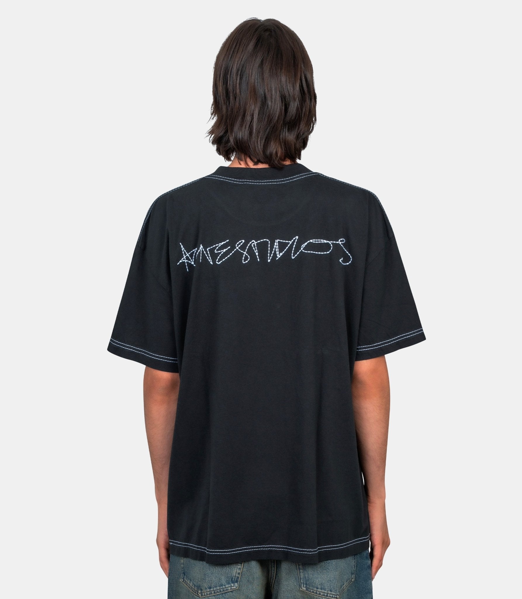 T-shirt à col rond - CL0388 - BM0 - XS - Acne studios