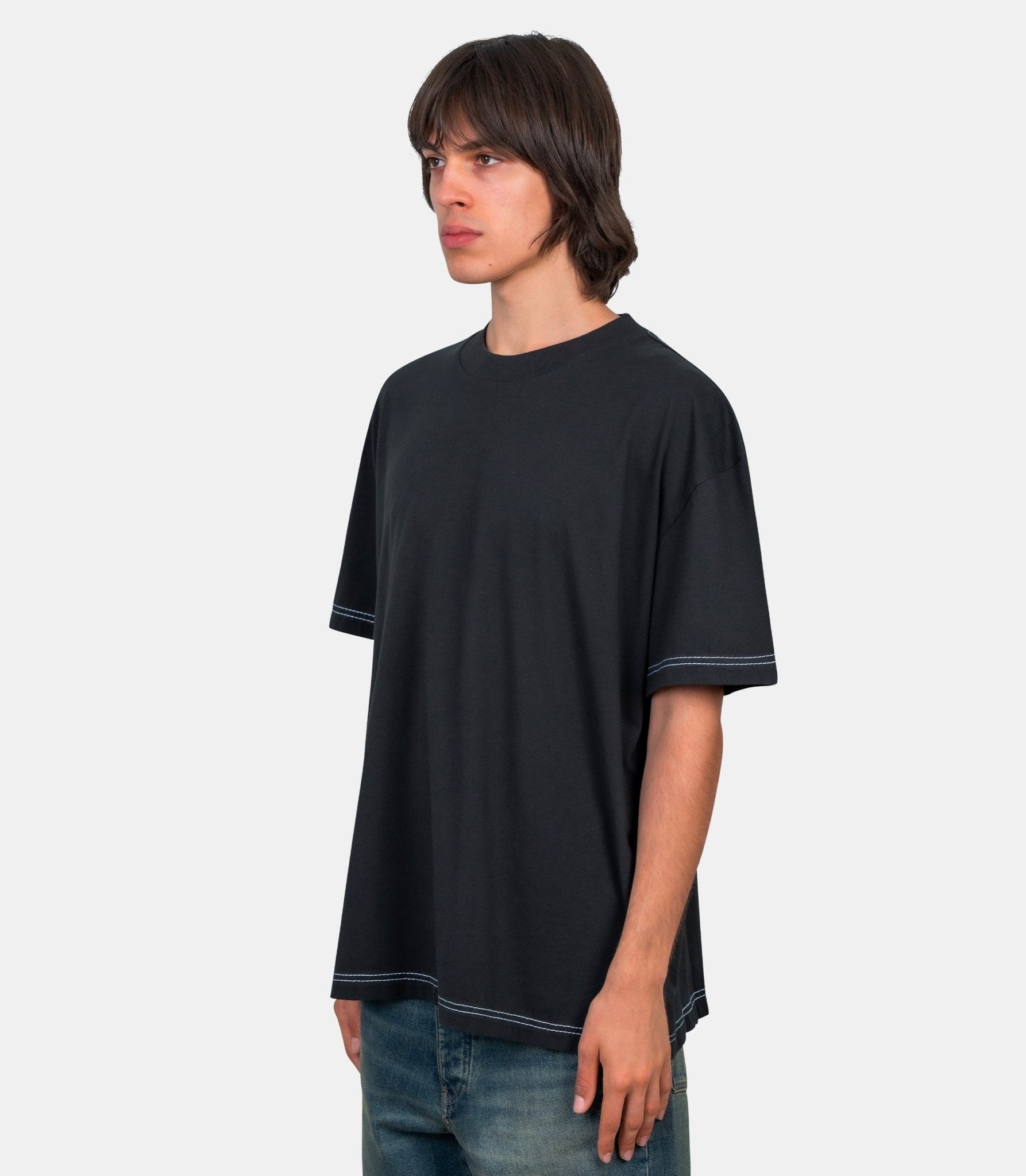 T-shirt à col rond - CL0388 - BM0 - XS - Acne studios