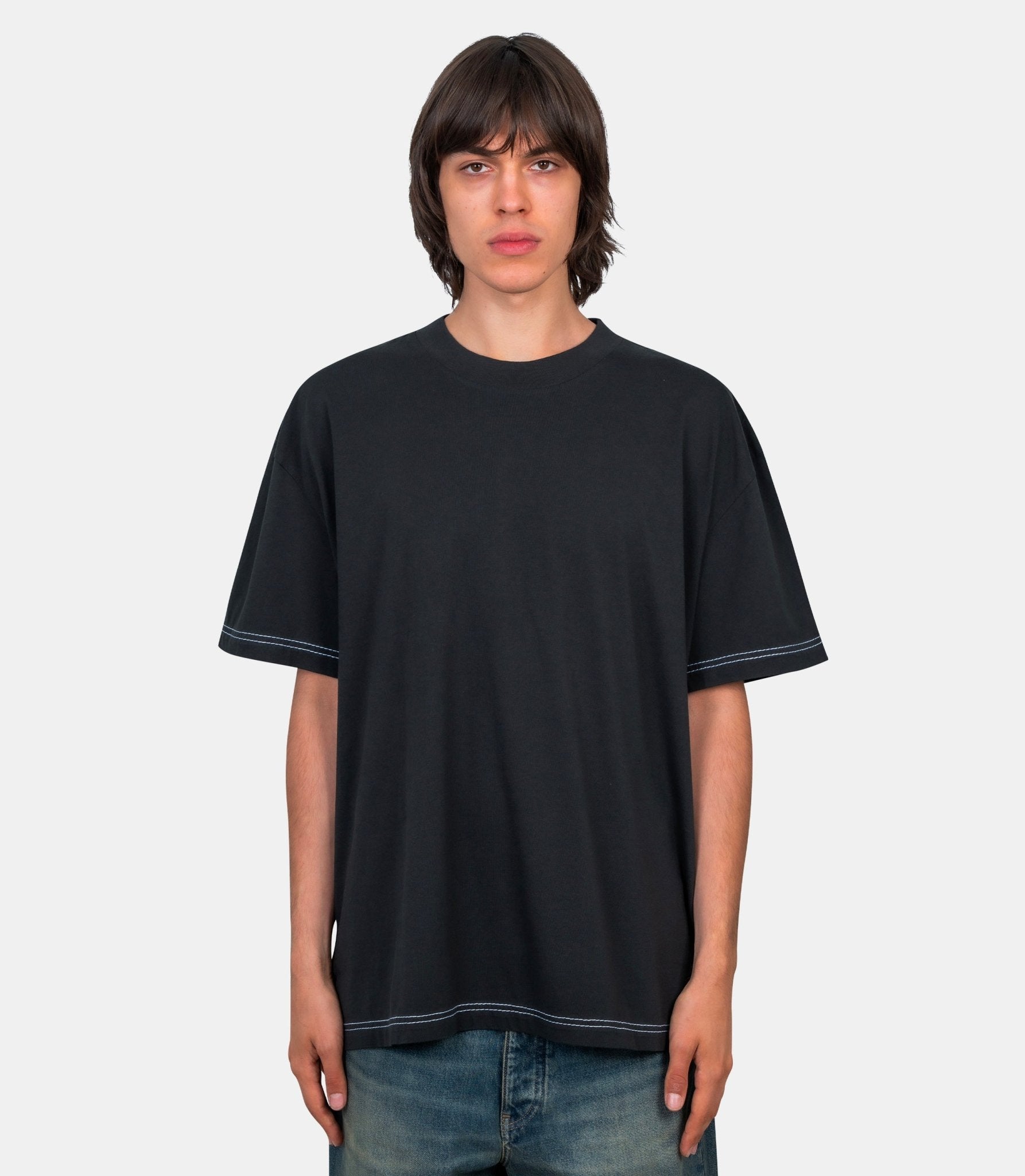 T-shirt à col rond - CL0388 - BM0 - XS - Acne studios