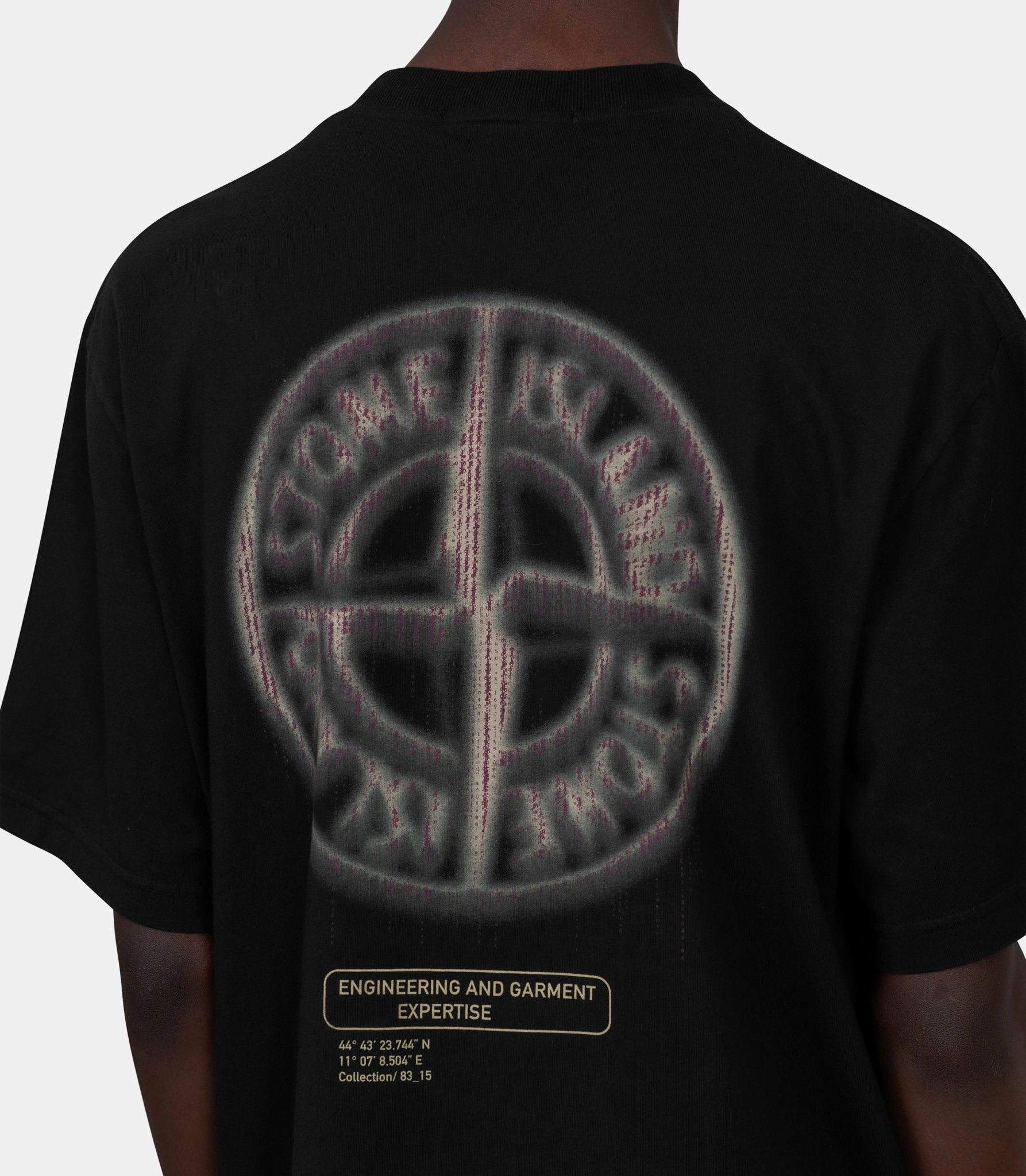 T-shirt à imprimé "bleeding numbers compass" - K2S152100037S0197 - V0029 - S - Stone island