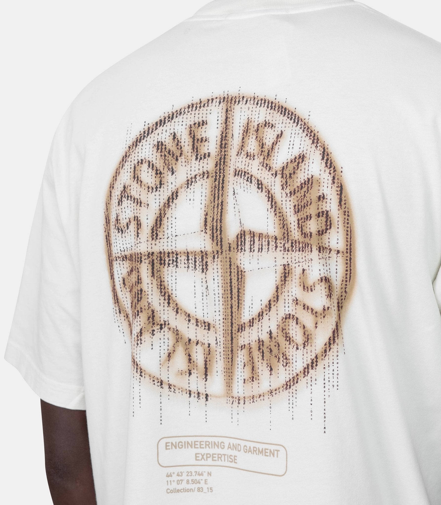 T-shirt à imprimé "bleeding numbers compass" - K2S152100037S0197 - V0093 - S - Stone island