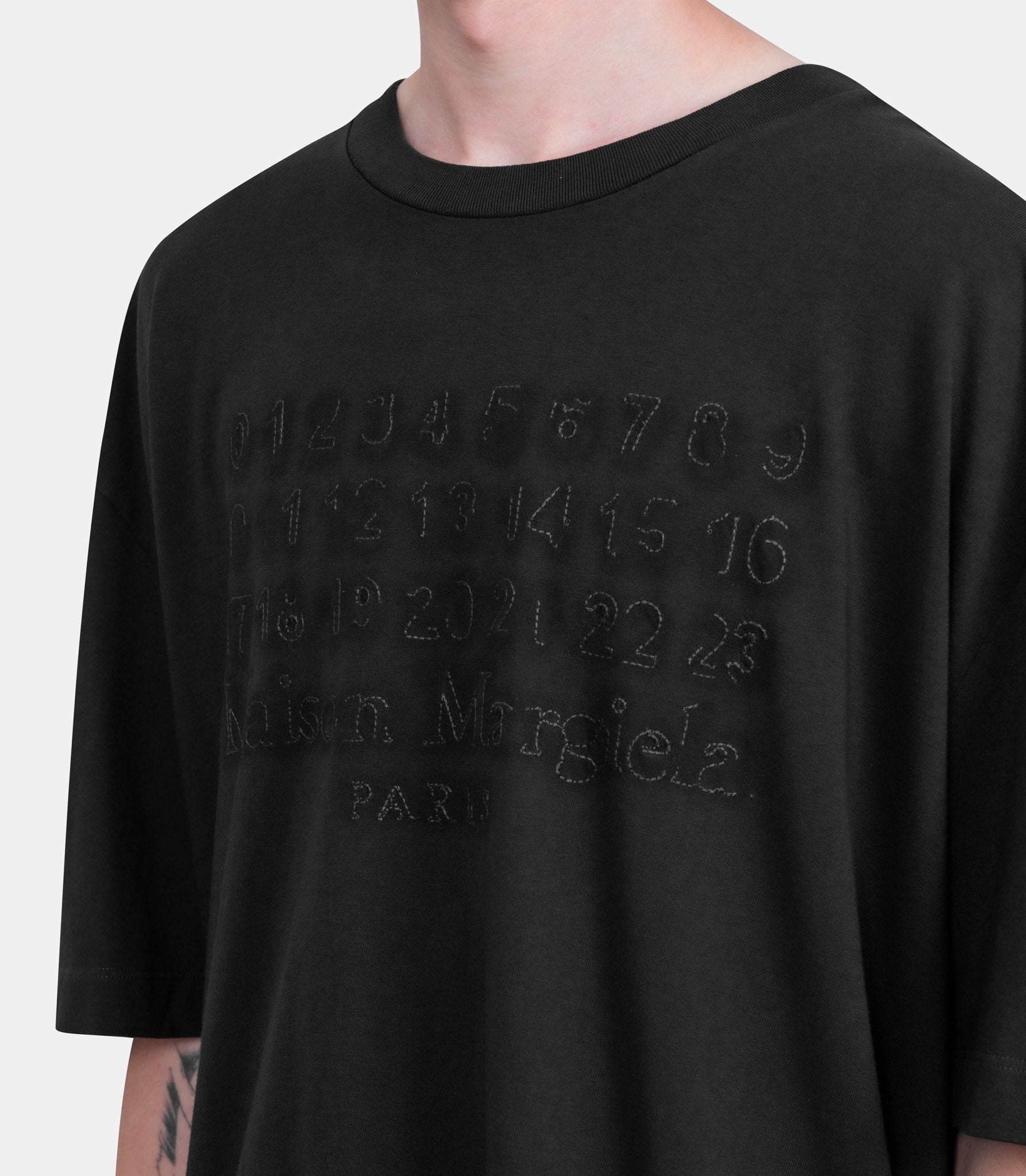 T-shirt à logo brodé - S50GC0705-S24567-855-S - Maison margiela