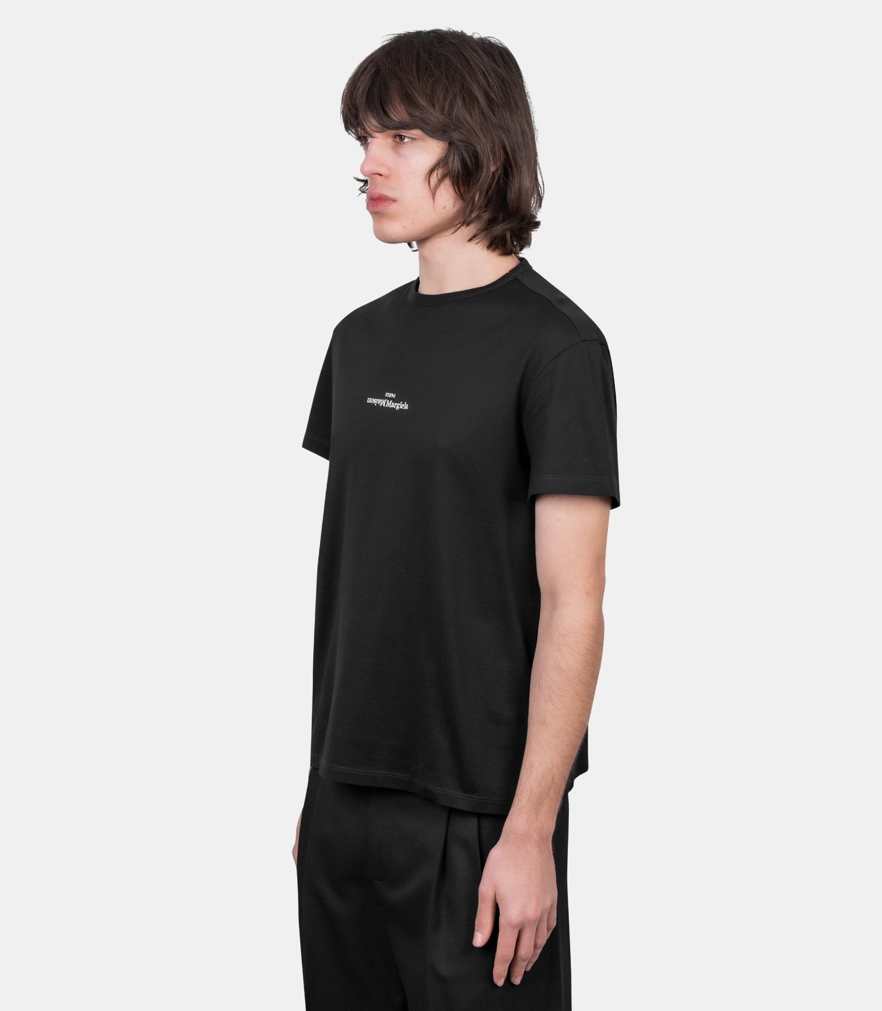 T-shirt à logo déformé - S30GC0701-S22816-900-48 - Maison margiela