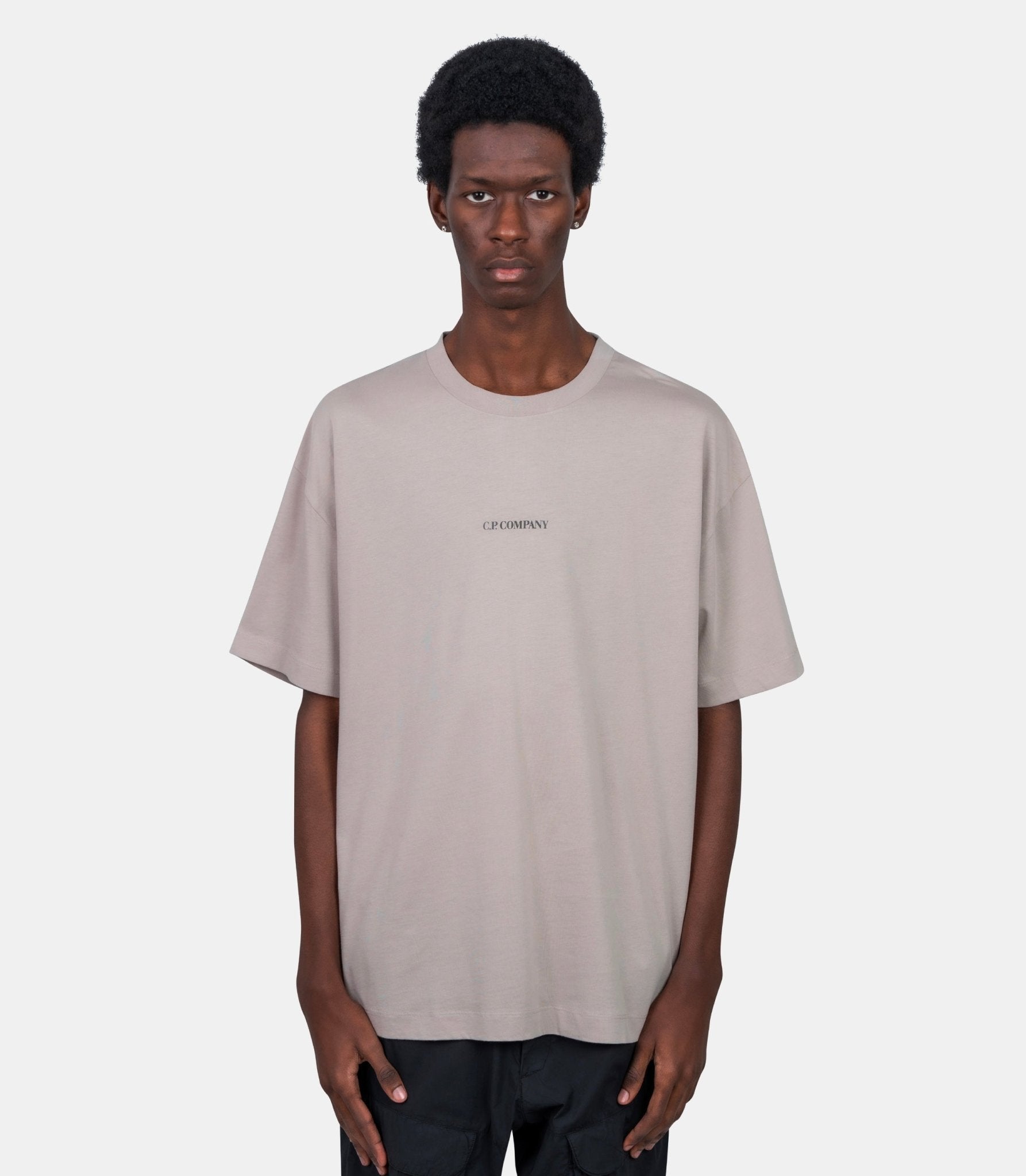 Short-sleeved T-shirt with central logo - Cp company - Family 3.0