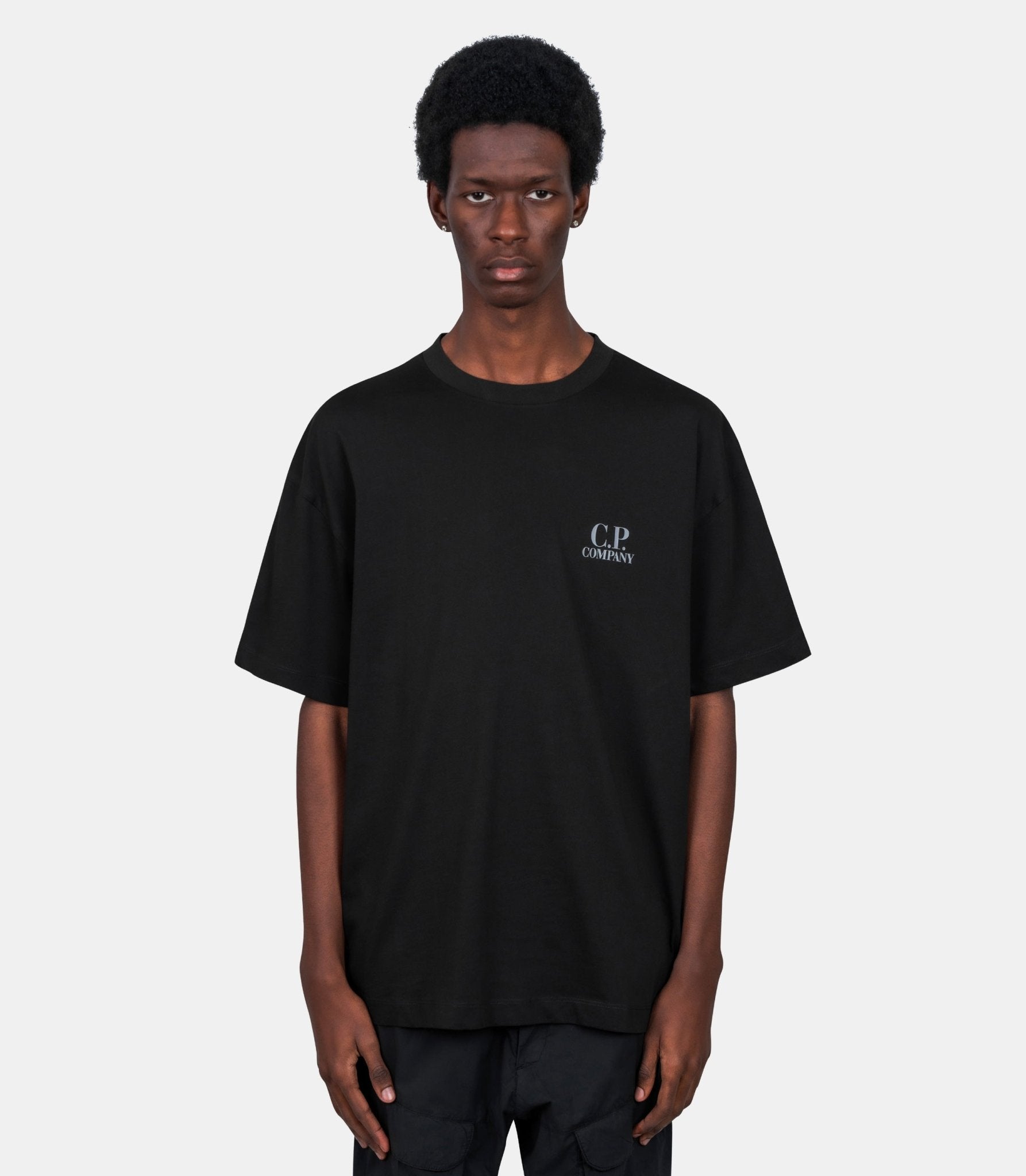 T-shirt à manches courtes logo - 20CMTS086A-005100W-999-S - C.p. company