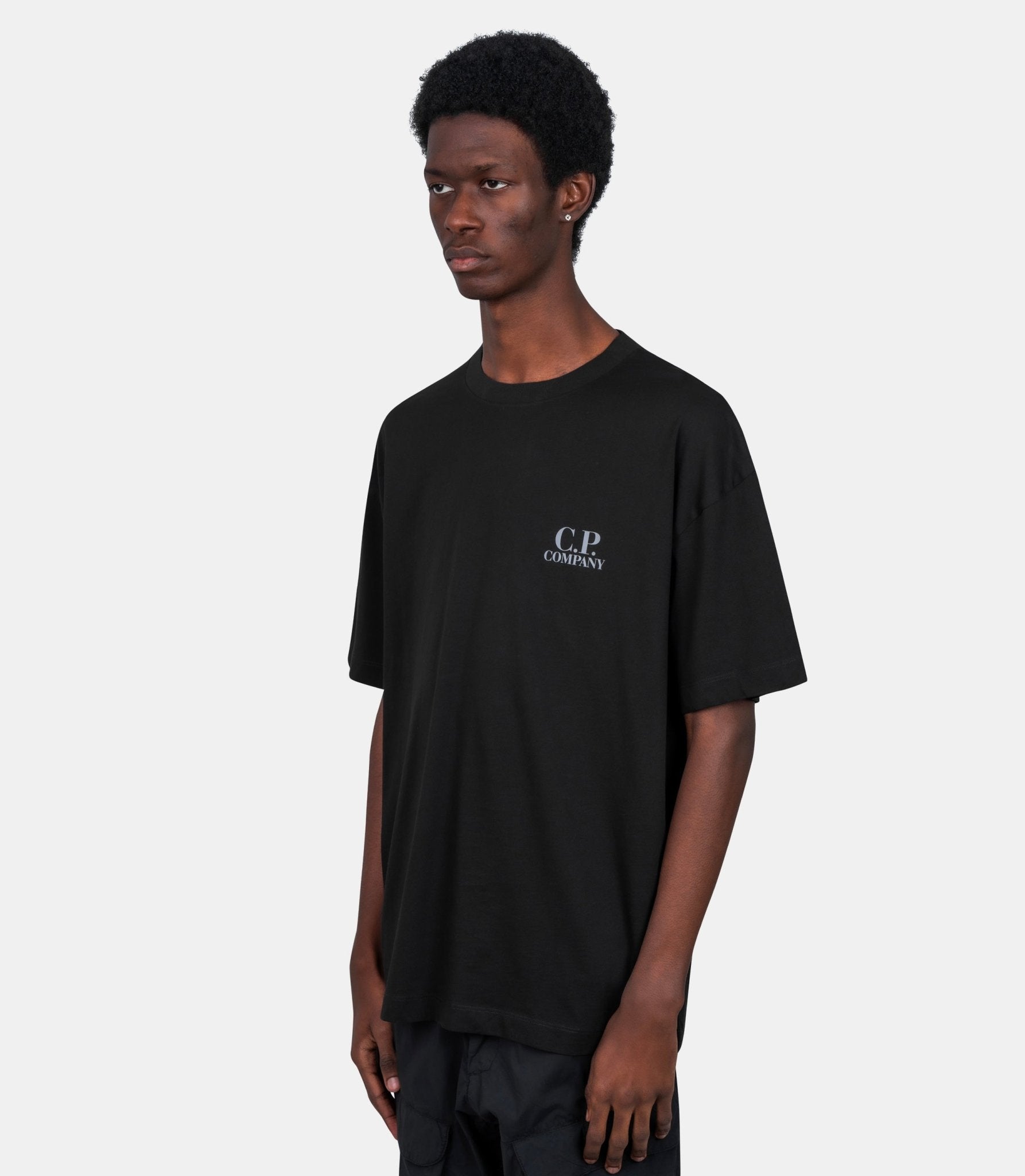 T-shirt à manches courtes logo - 20CMTS086A-005100W-999-S - C.p. company