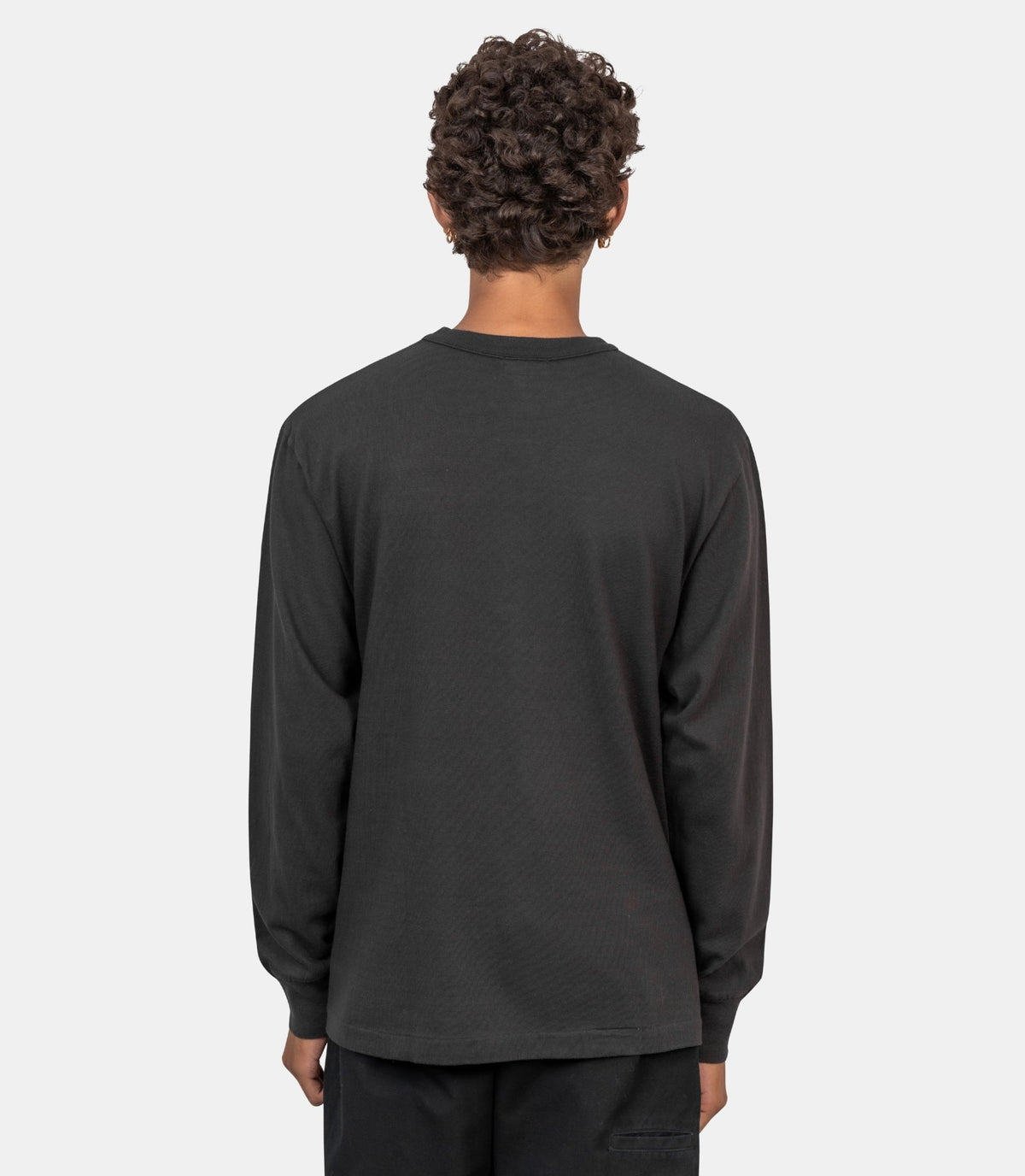 T-shirt à manches longues avec motif graphique-HM32CS043-BLACK-L-Human made