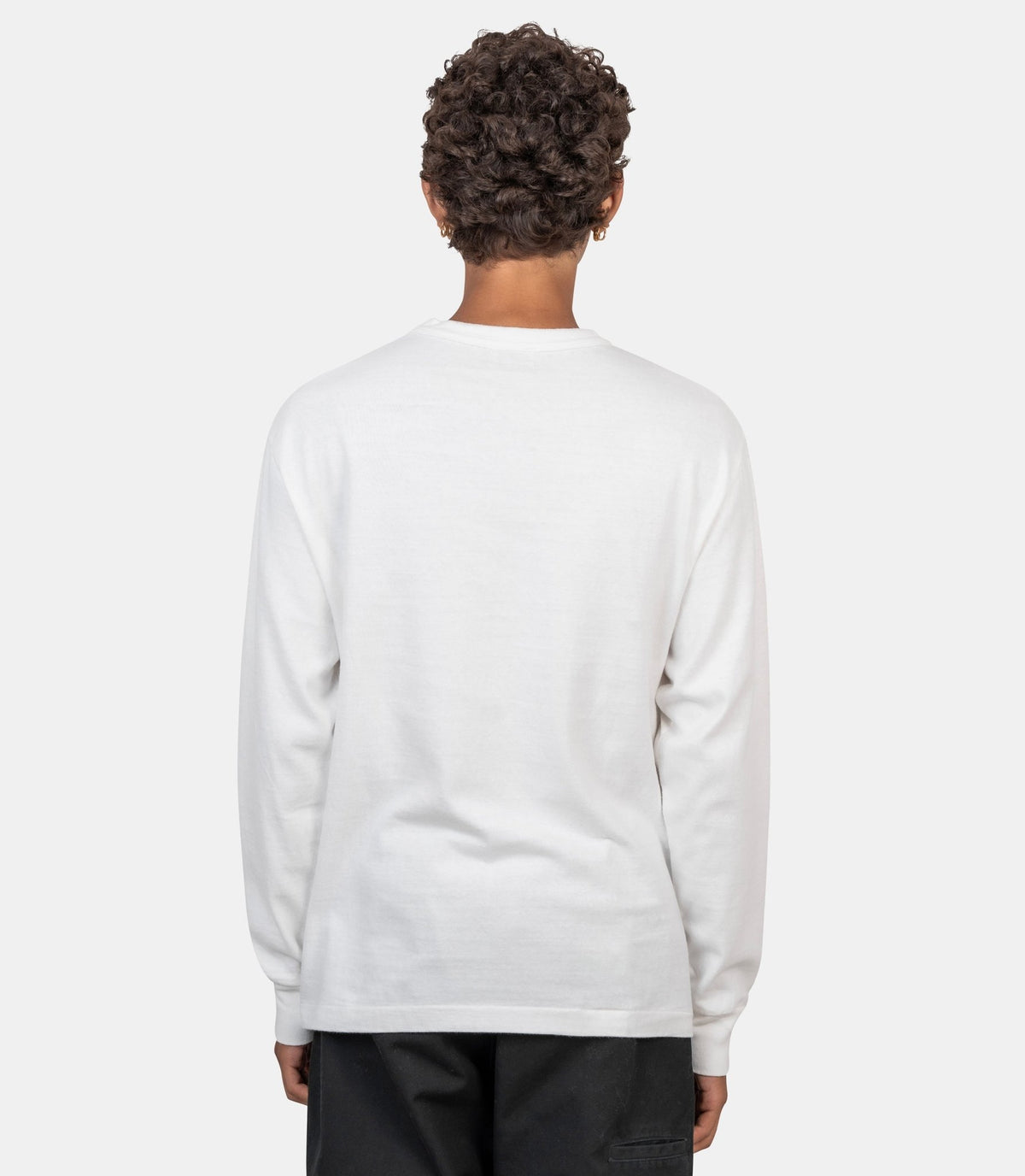 T-shirt à manches longues avec motif graphique-HM32CS043-WHITE-L-Human made