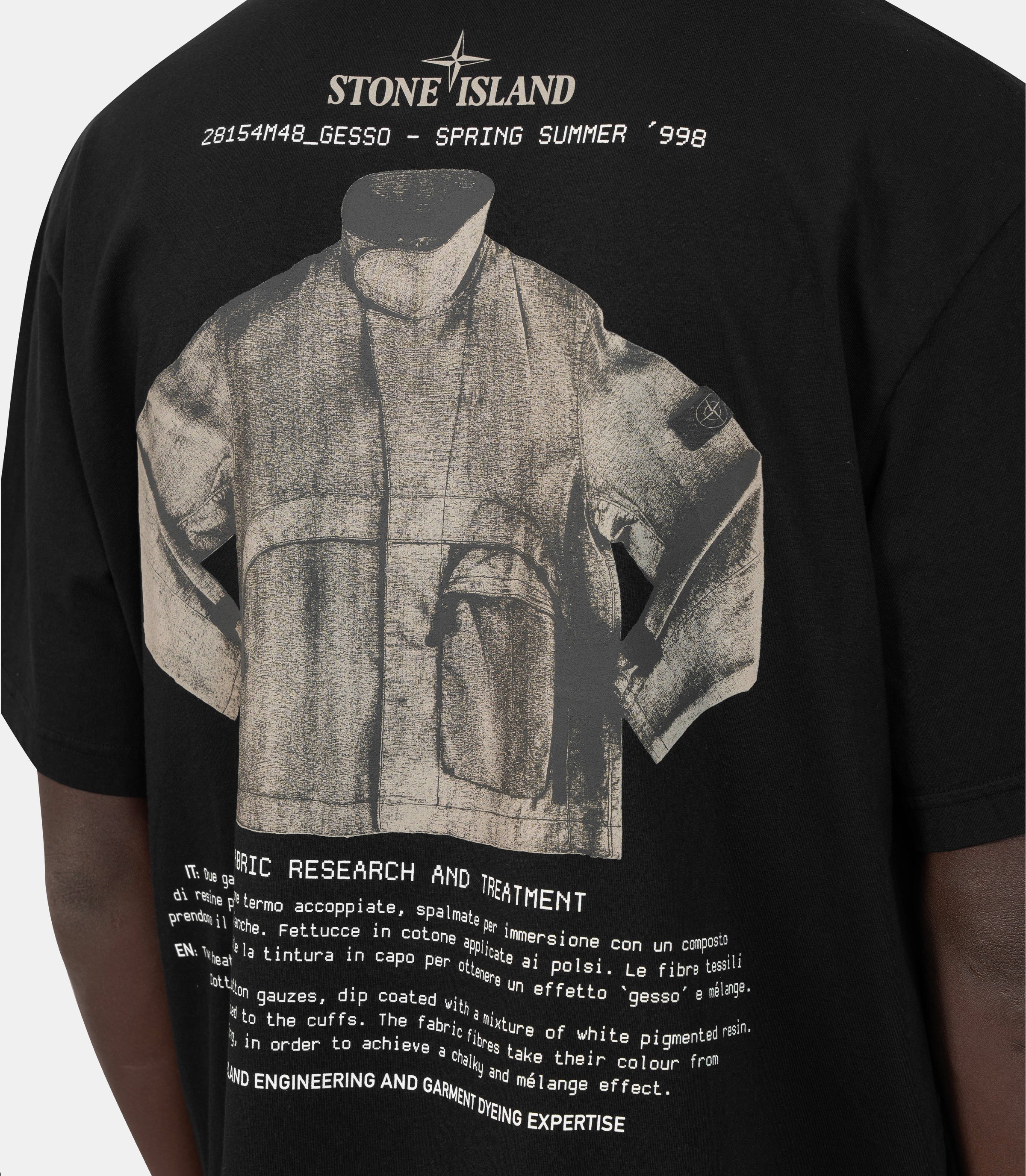 T-shirt archivio "gesso"K1S152100037 - S0091 - V0029 - SStone island