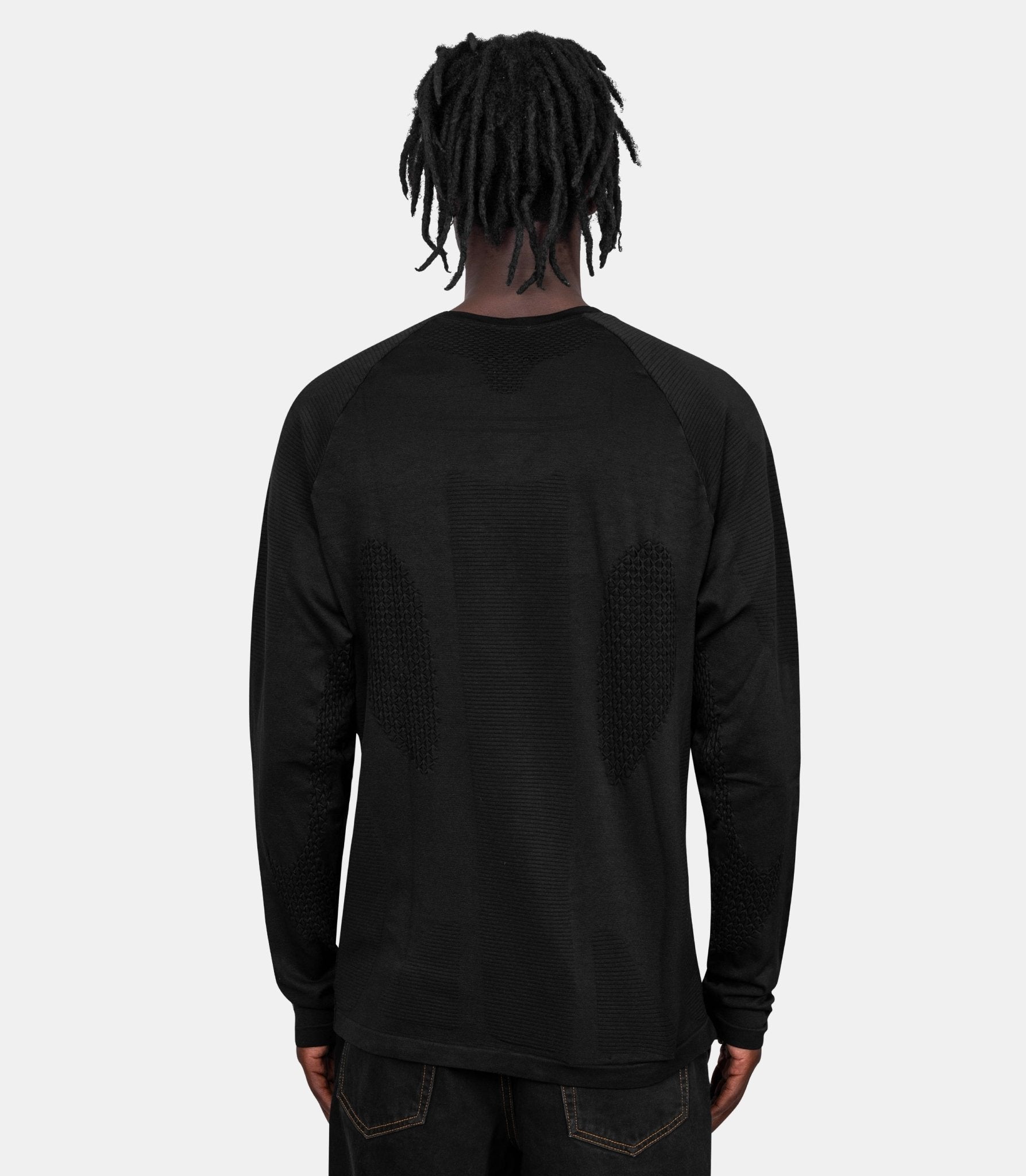 T-shirt aune à manches longues - RBMW0524YA78 - BLK0001 - S - Roa
