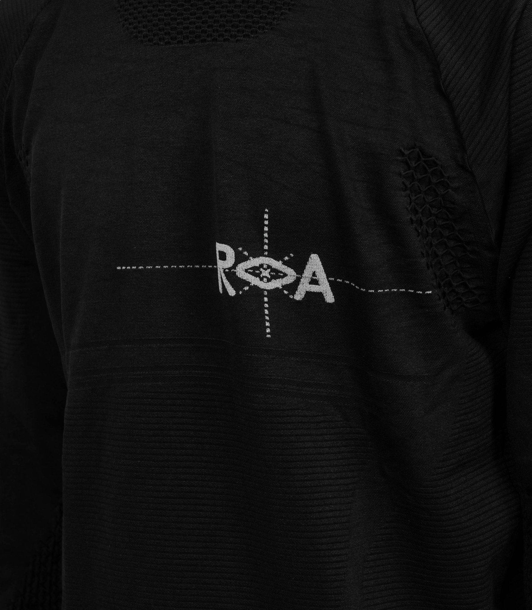 T-shirt aune à manches longues - RBMW0524YA78 - BLK0001 - S - Roa